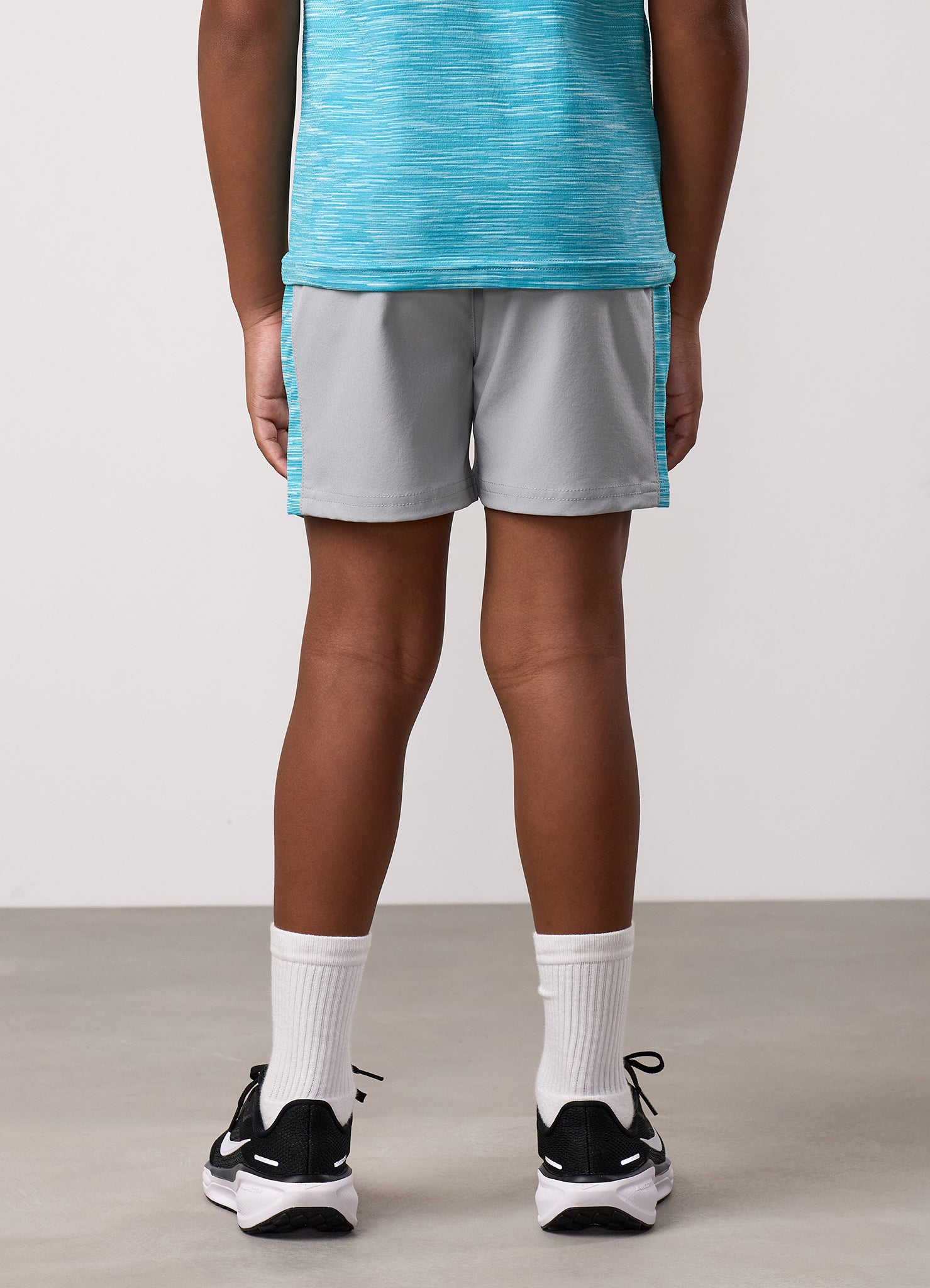 Gym King Kids Energy Space Dye Short - Urban Grey/Ocean Blue Multi