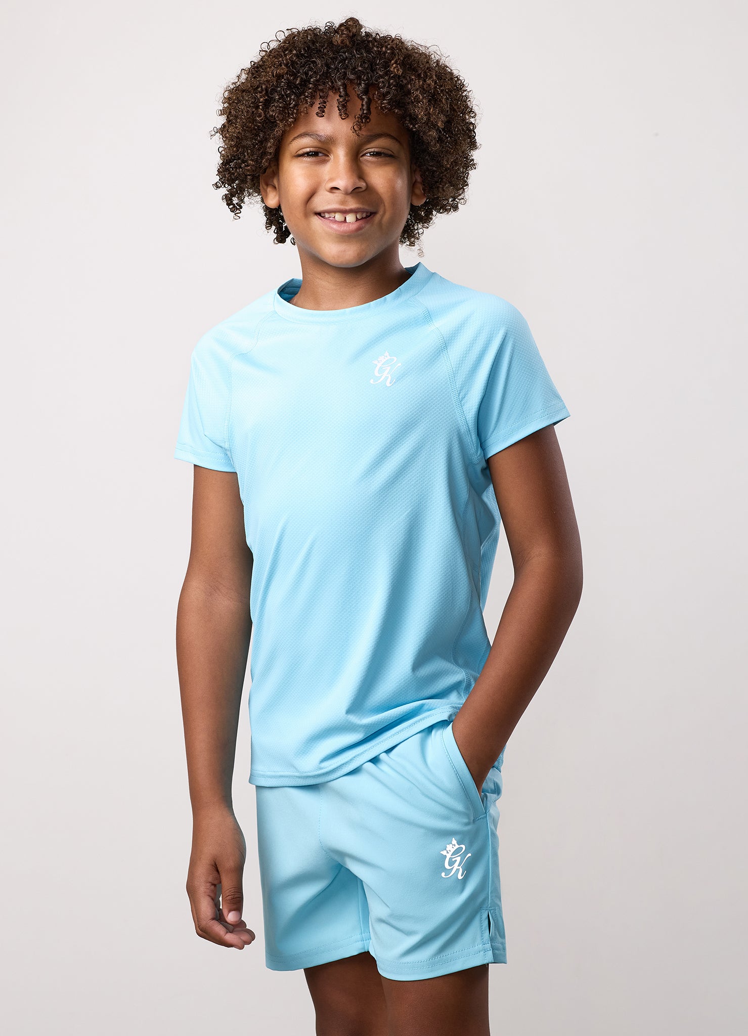 Gym King Kids Energy Tee - Ibiza Blue