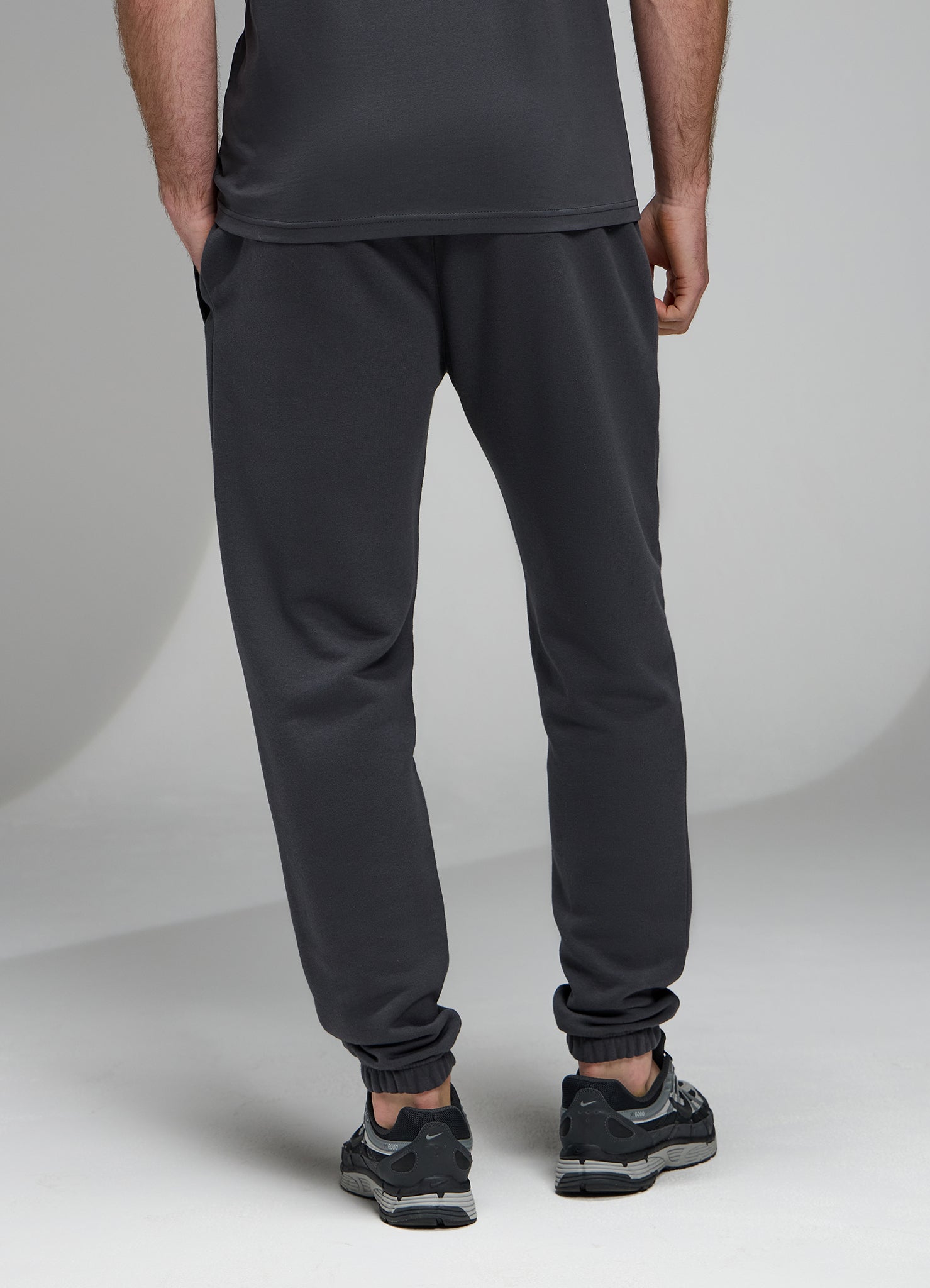Gym King Established Relaxed Fit Jogger - Pewter/White