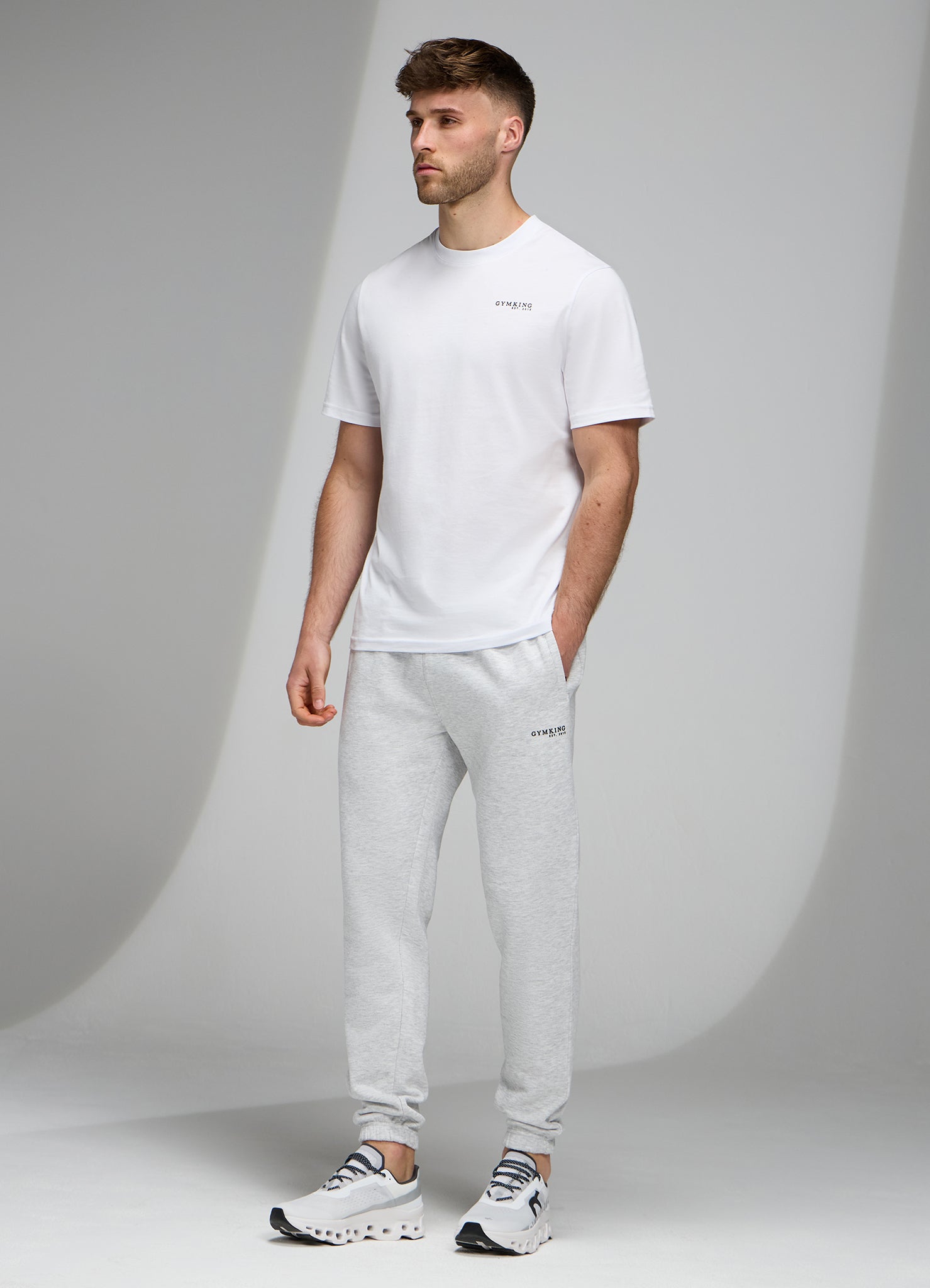 Gym King Established Regular Fit Tee - White