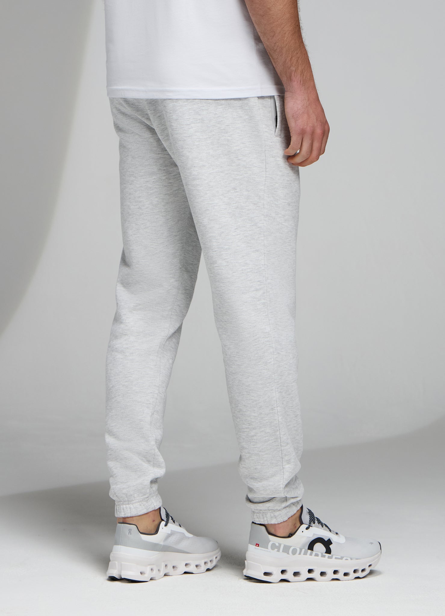 Gym King Established Relaxed Fit Jogger - Snow Marl