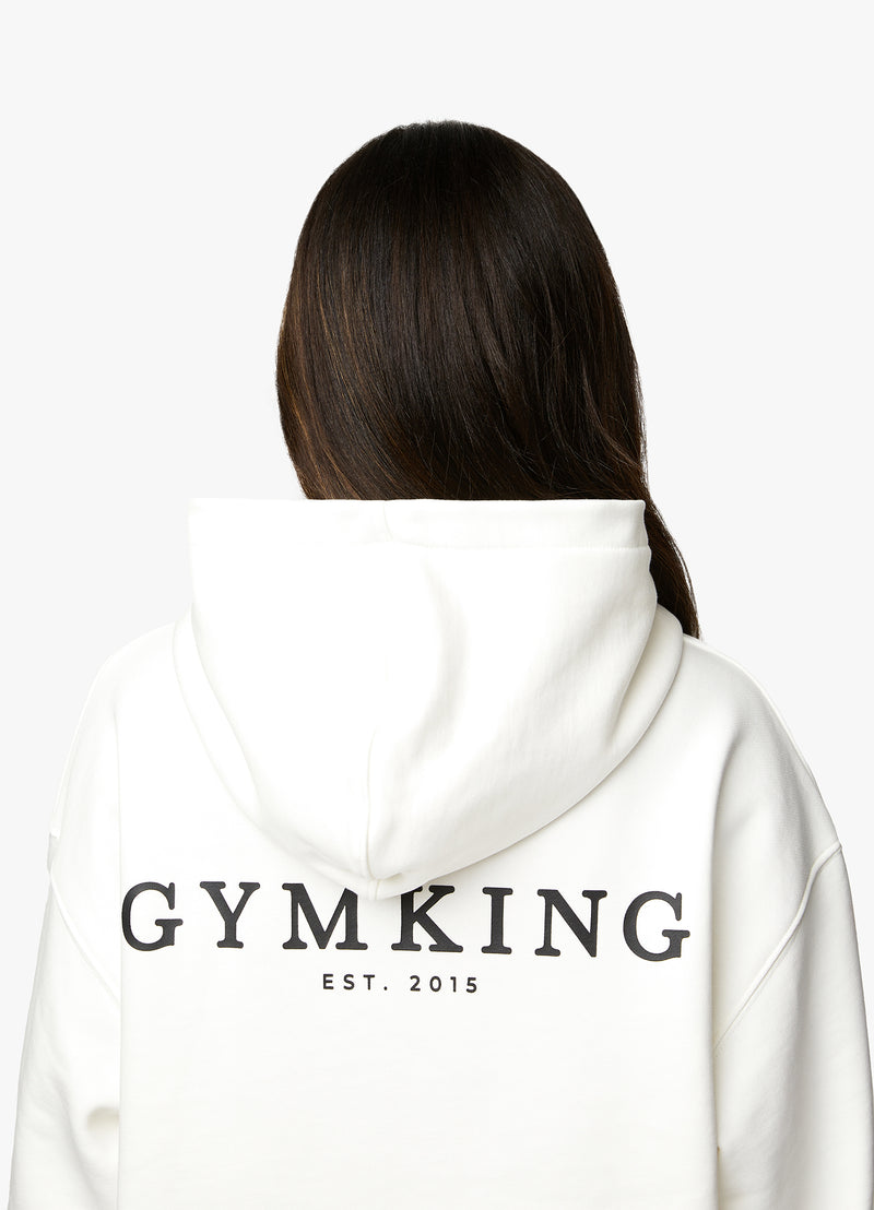 Gym King Established Relaxed Fit Hood - Cream