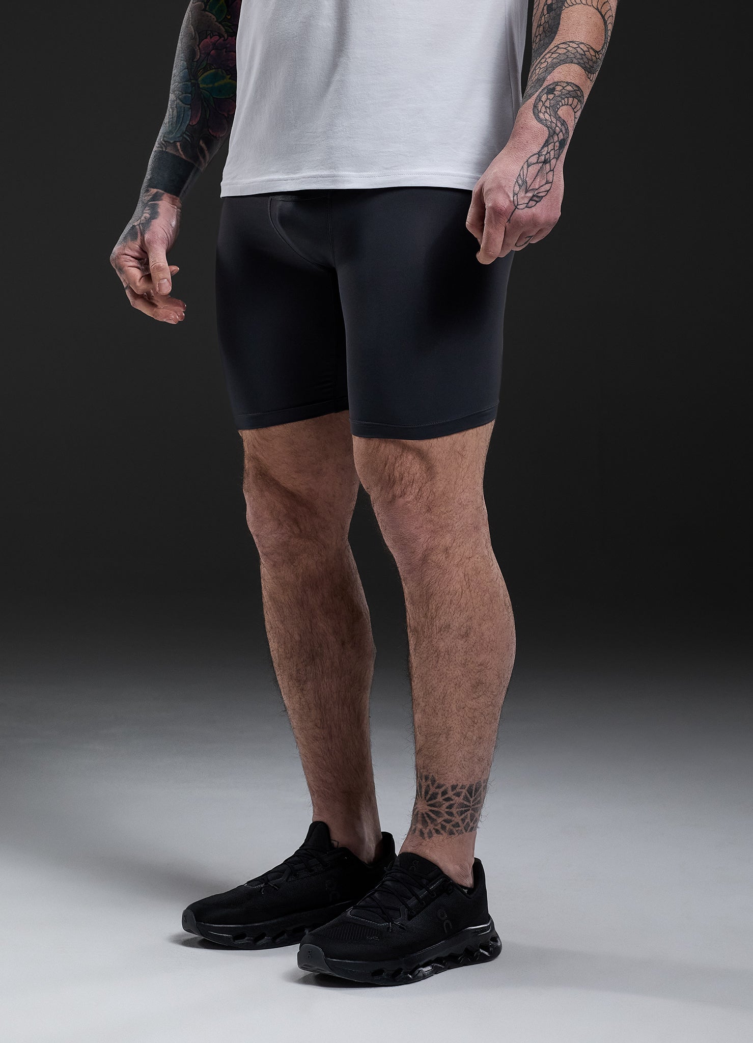 Gym King Fight Division Combat Compression Short - Graphite