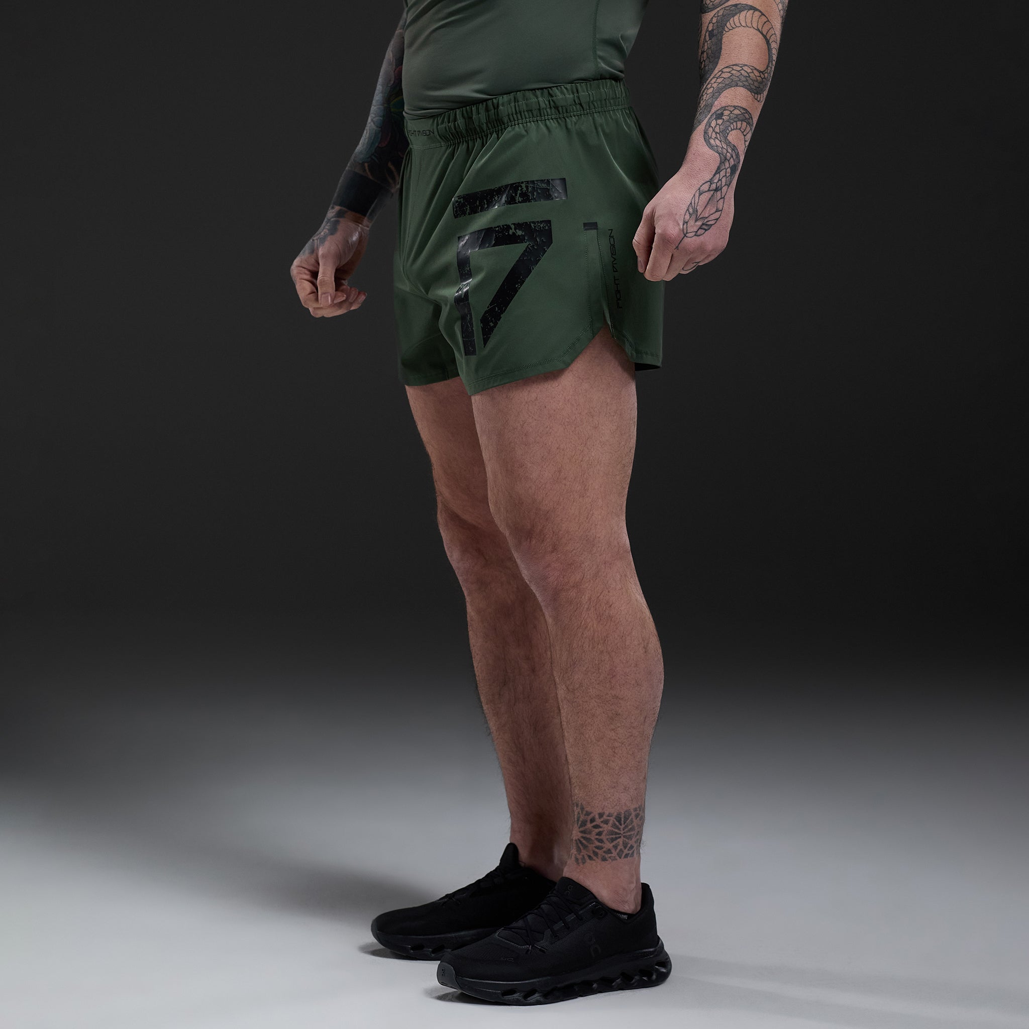 Gym King Fight Division Combat 5" Short - Deep Olive
