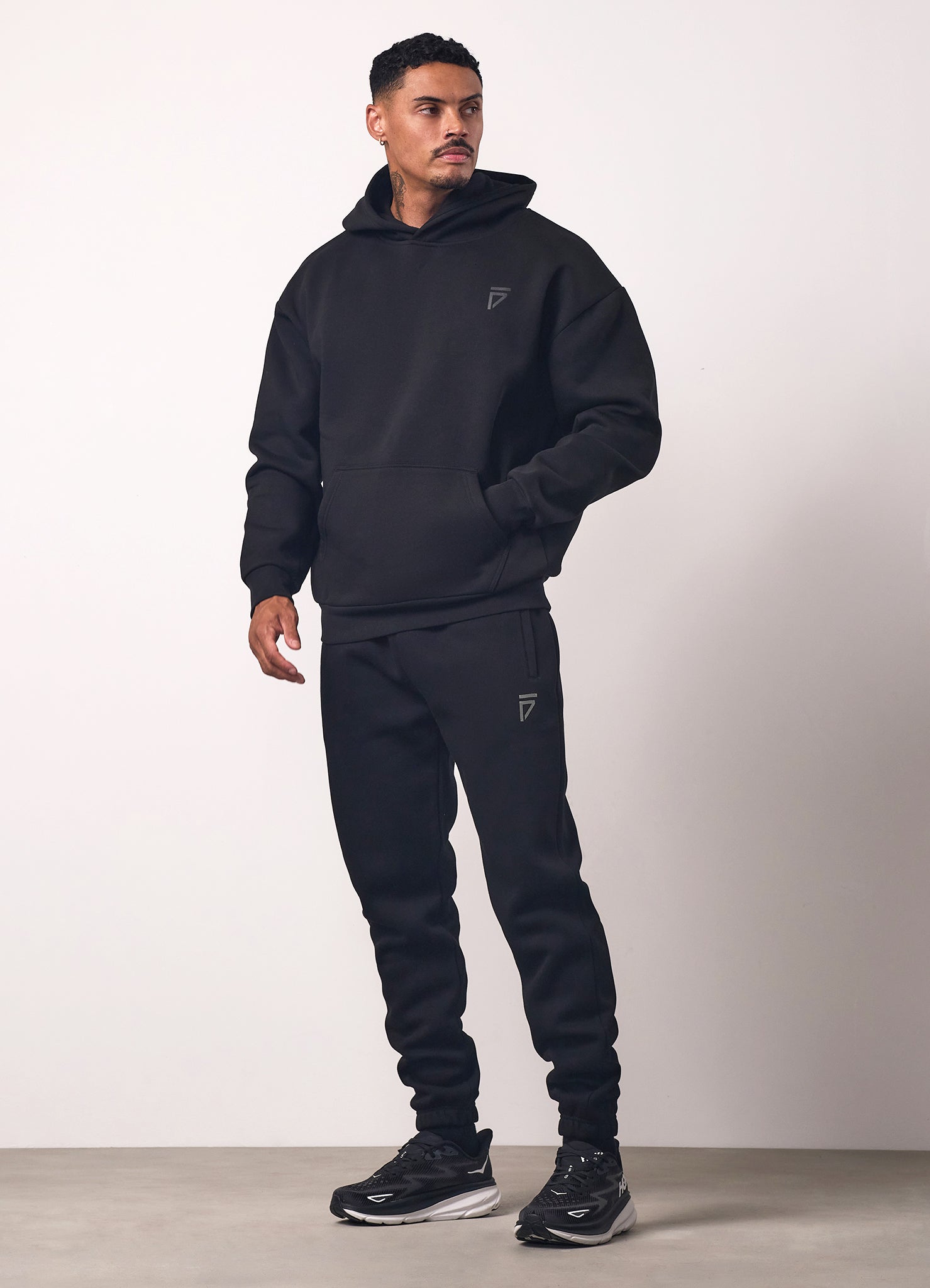 Gym King Fight Division Hood - Black/Black