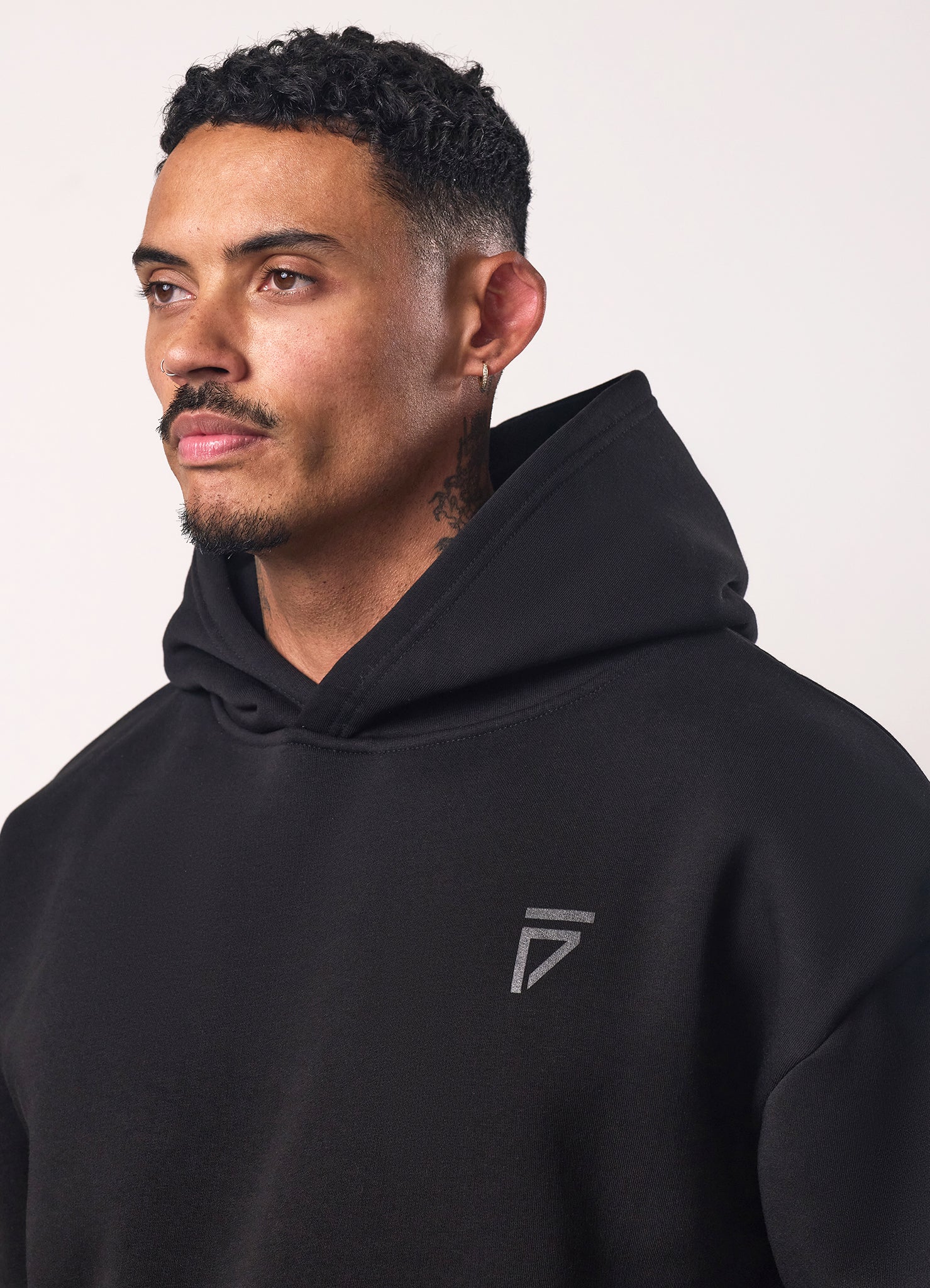 Gym King Fight Division Hood - Black/Black
