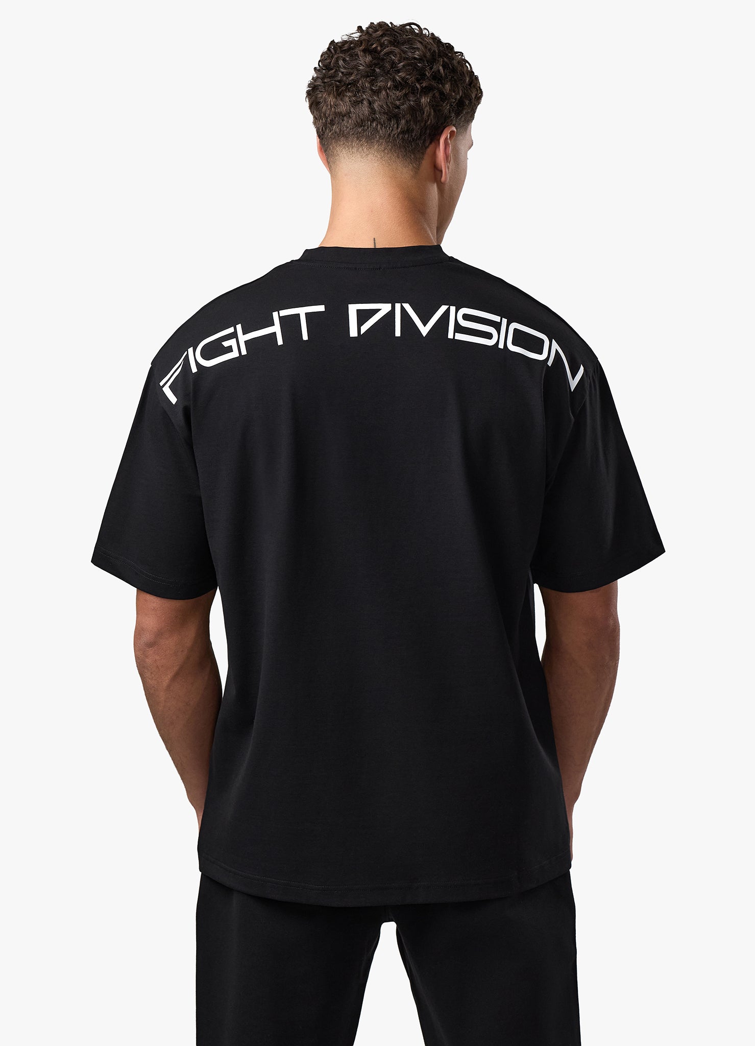 Gym King Fight Division Large Arch Tee - Black