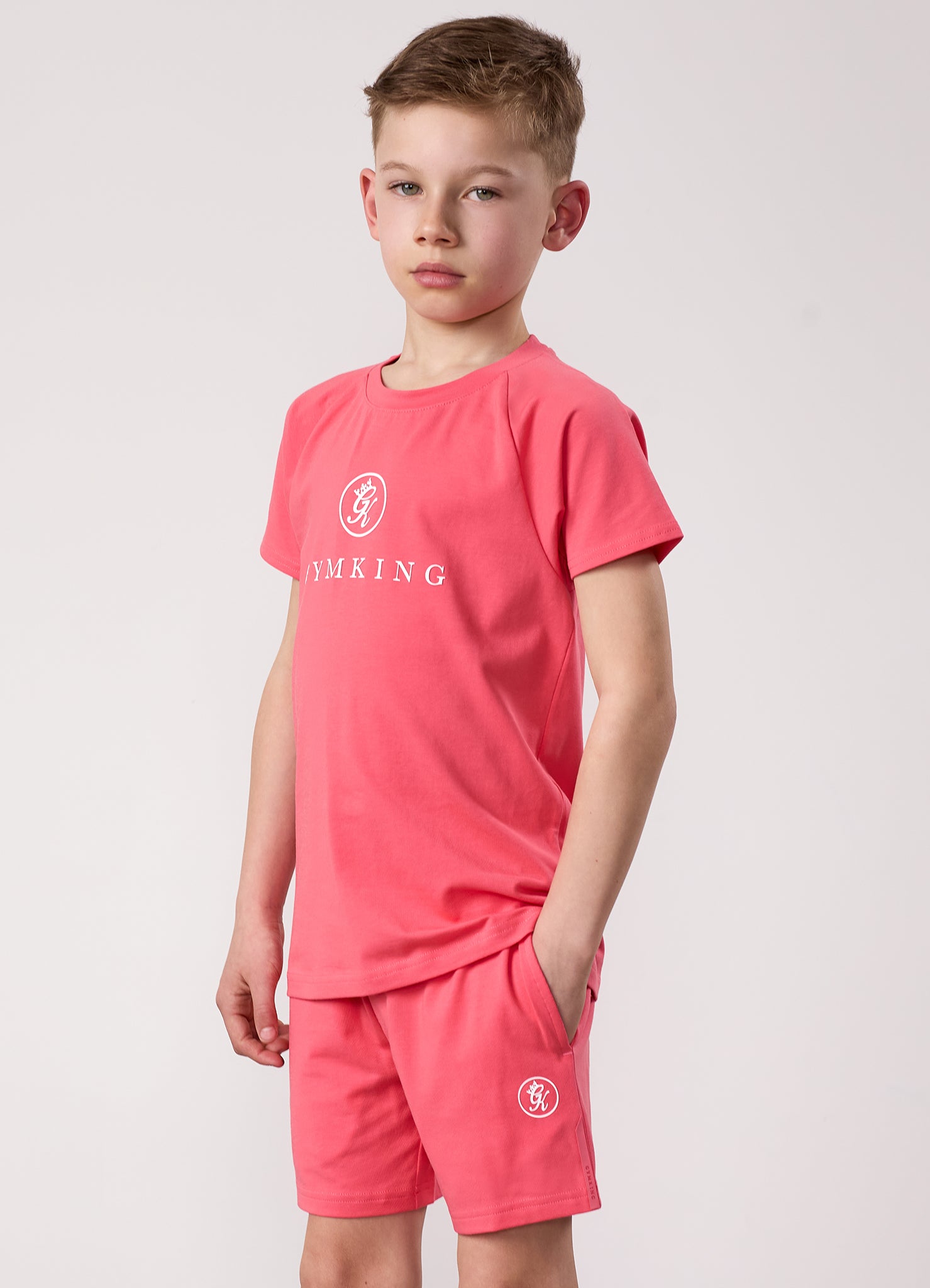 Gym King Kids Pro Tee - Coral