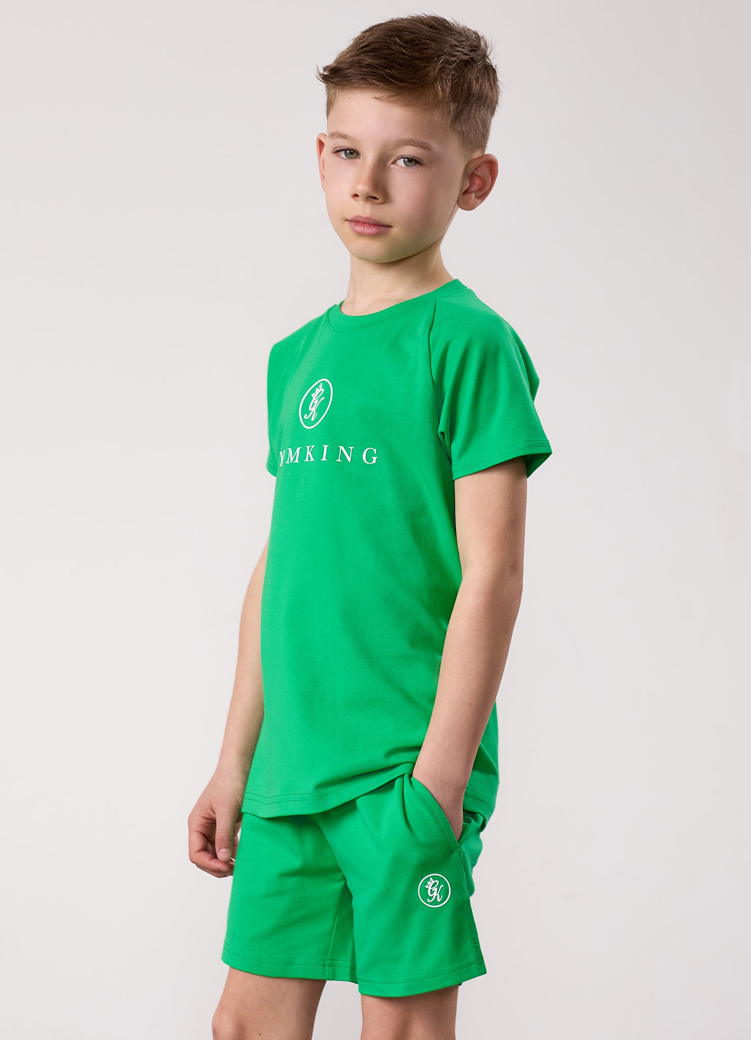 Gym King Kids Pro Tee - Apple Green