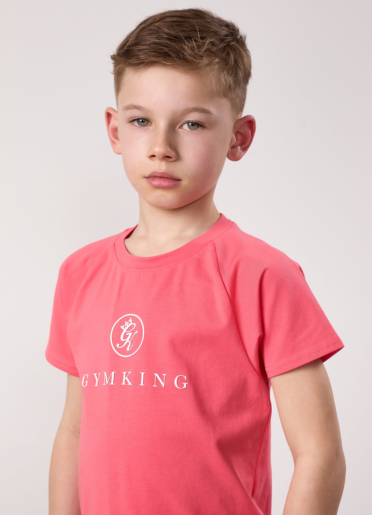 Gym King Kids Pro Tee - Coral