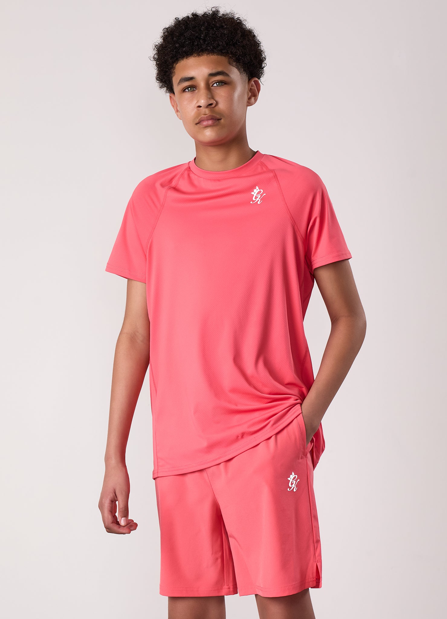 Gym King Kids Energy Tee - Coral