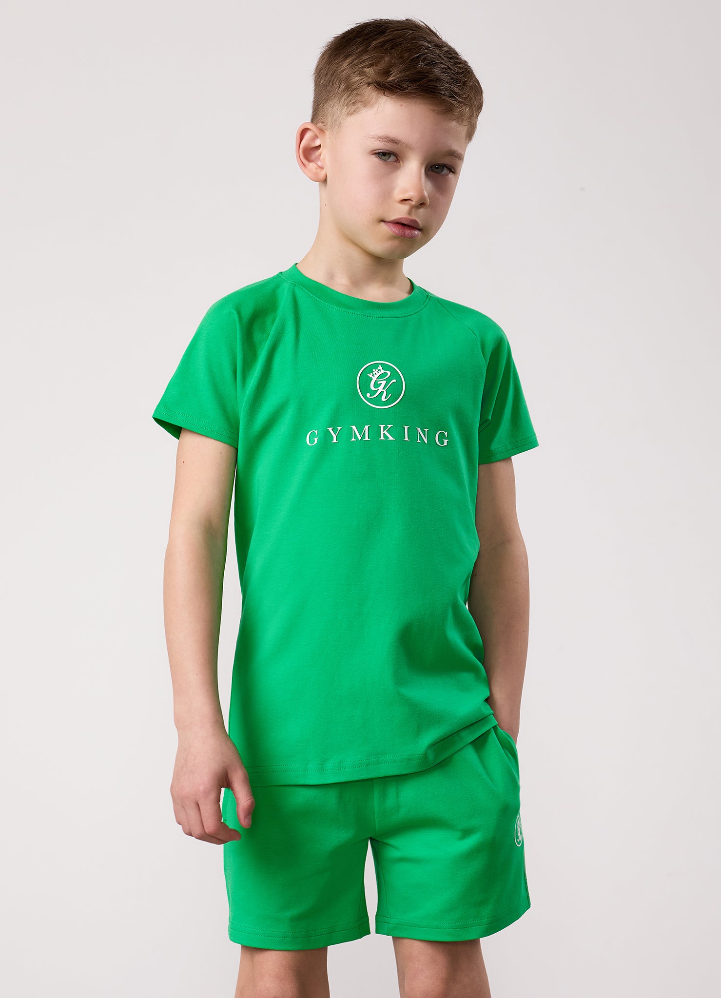 Gym King Kids Pro Tee - Apple Green