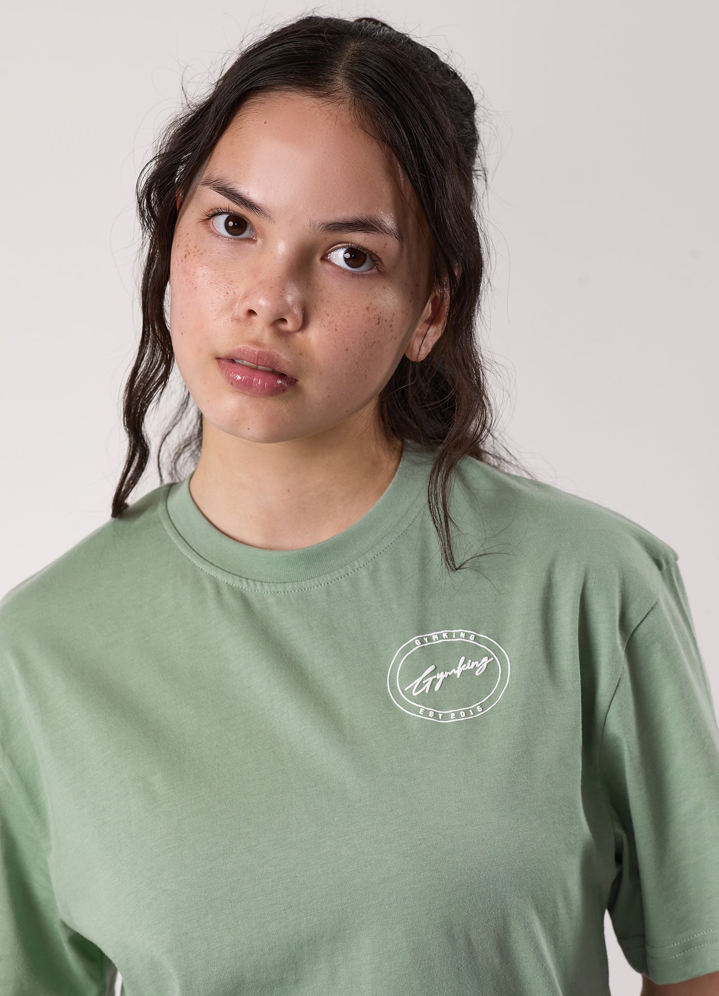 Gym King Kids Origin Boyfriend Tee - Soft Sage