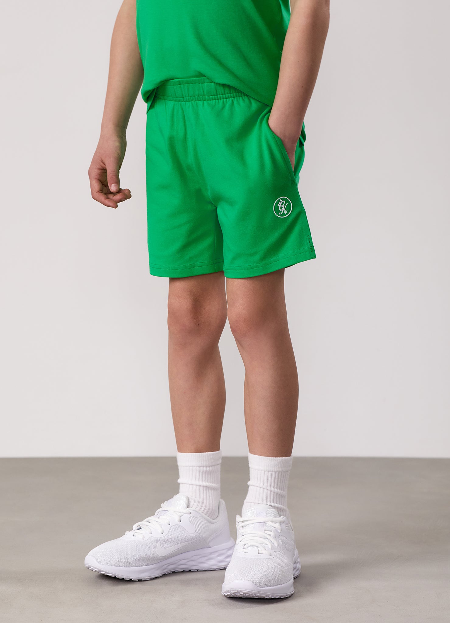 Gym King Kids Pro Short - Apple Green