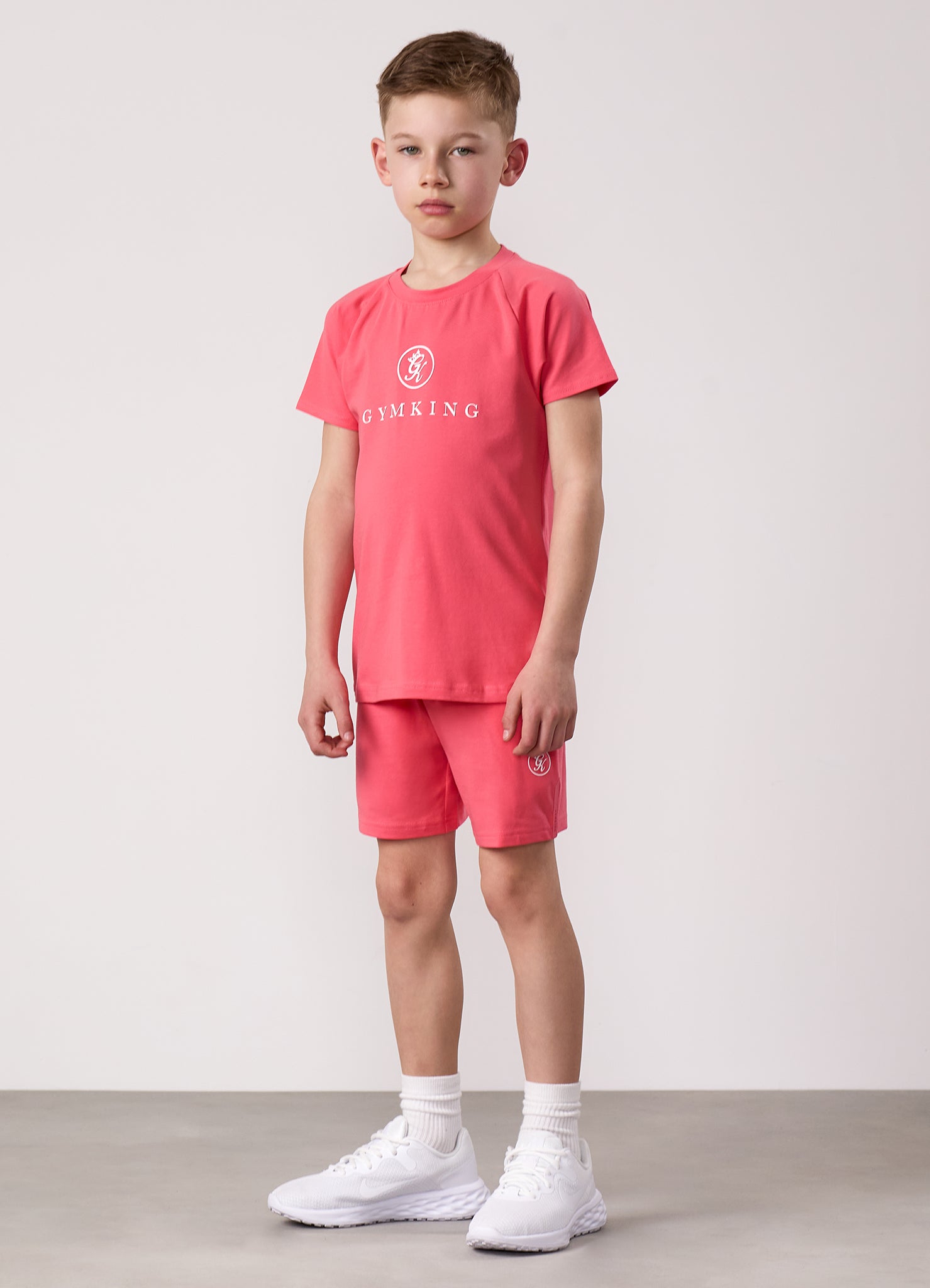 Gym King Kids Pro Tee - Coral