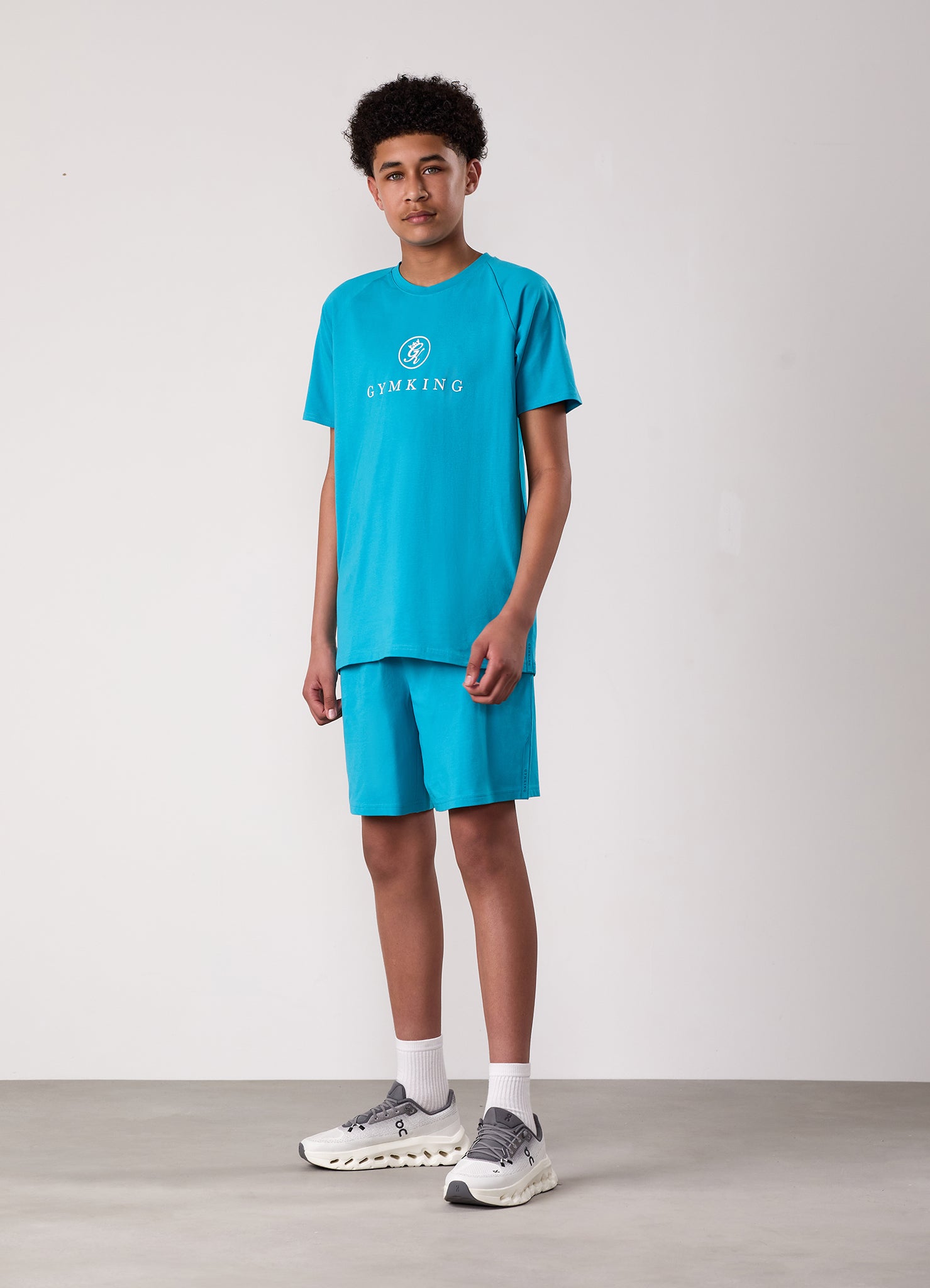Gym King Kids Pro Tee - Marine Teal