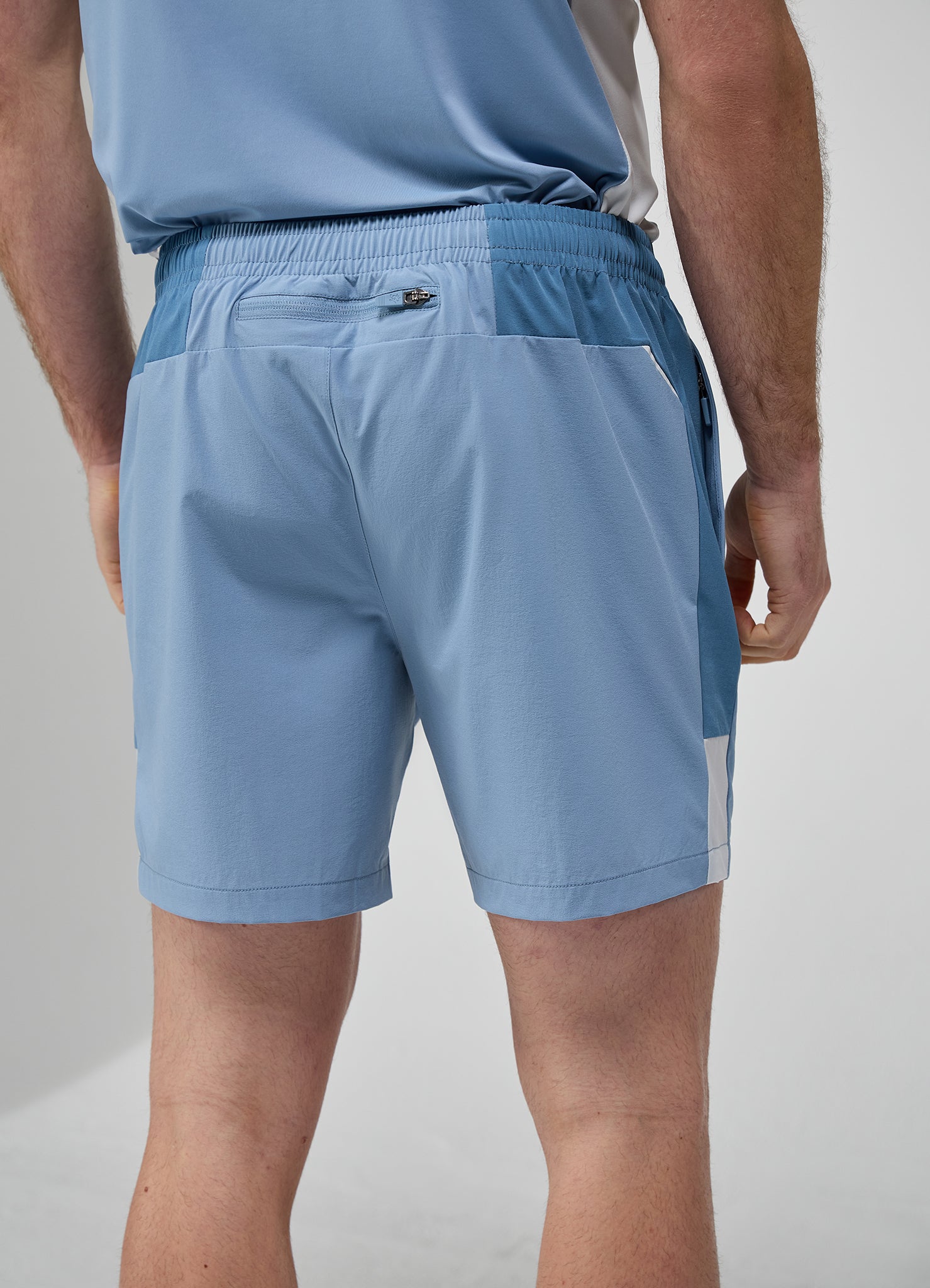 Gym King Focus Woven Short - Dusk Blue/White
