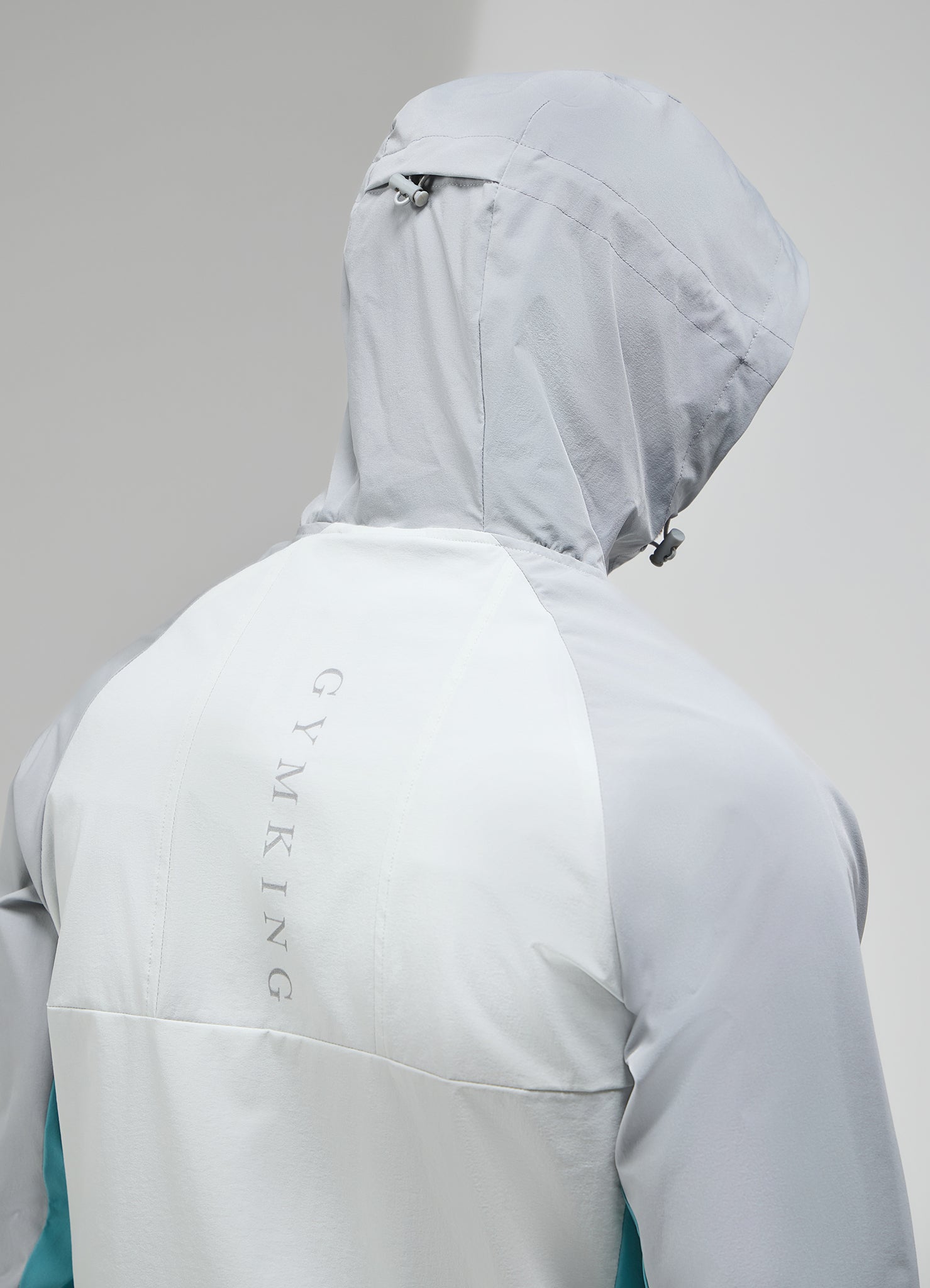 Gym King Focus Tracksuit Hood - Light Grey/Urban Grey