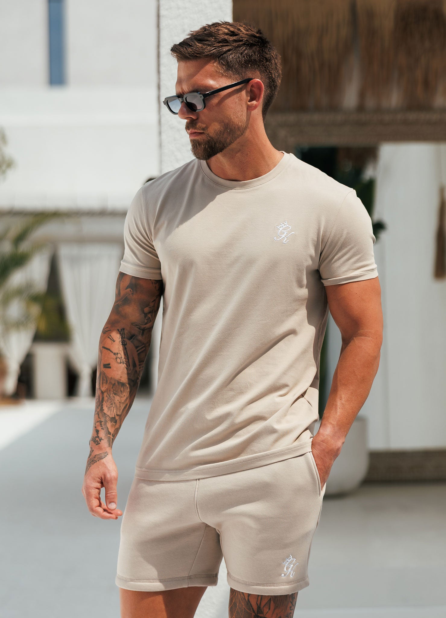 Gym King Fundamental T-Shirt - Fossil Stone