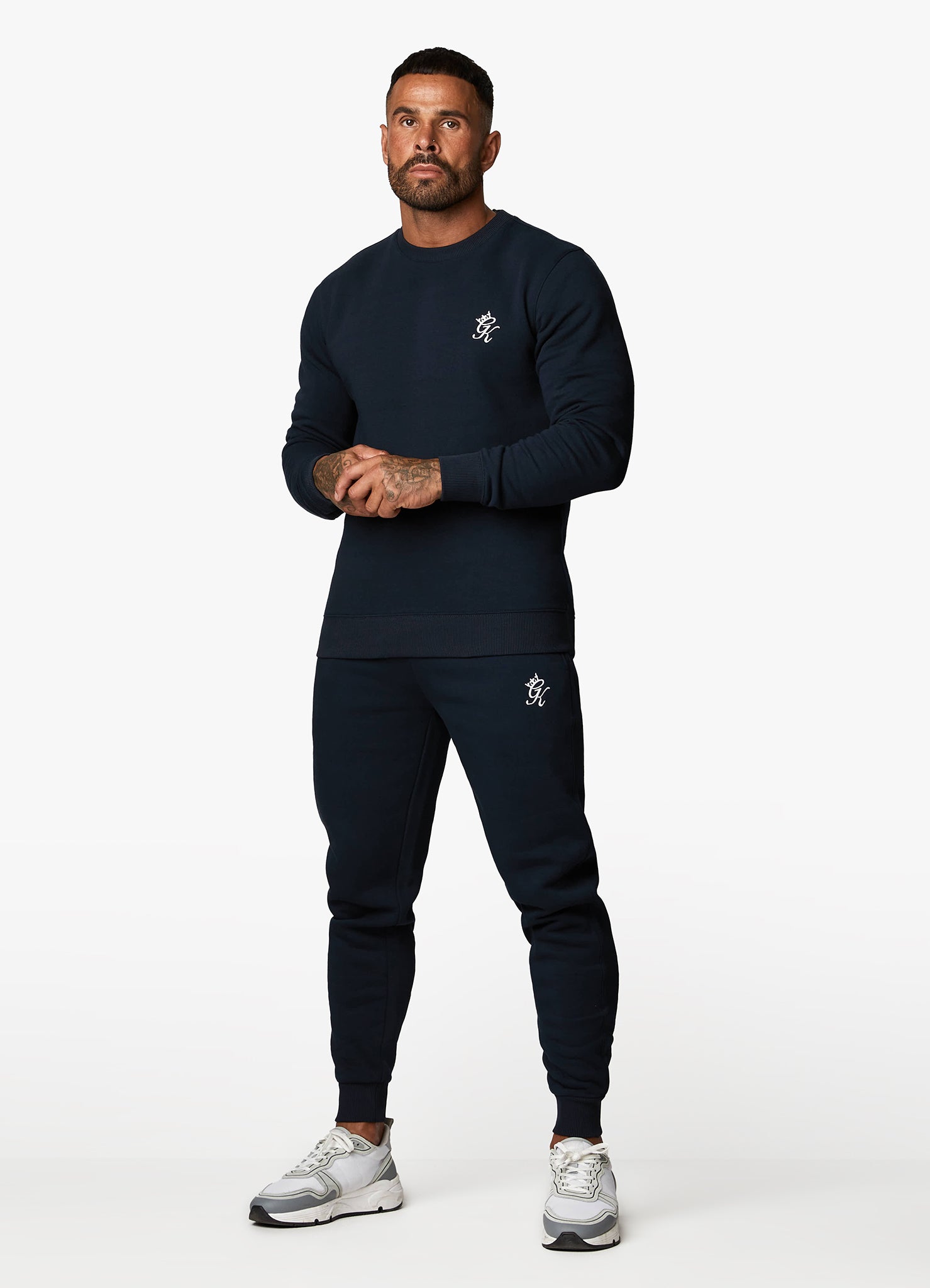 Gym King Fundamental Crew Tracksuit Navy GYM KING