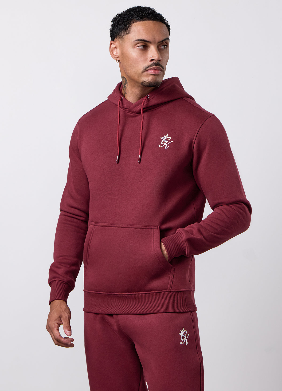 Gym King Fundamental Fleece Hoodie - Claret
