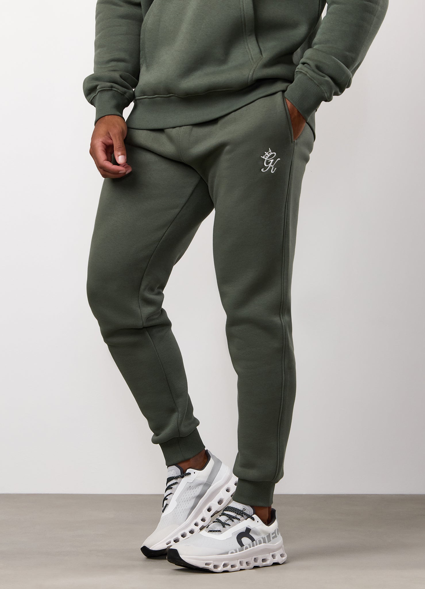Gym King Fundamental Fleece Jogger - Deep Olive