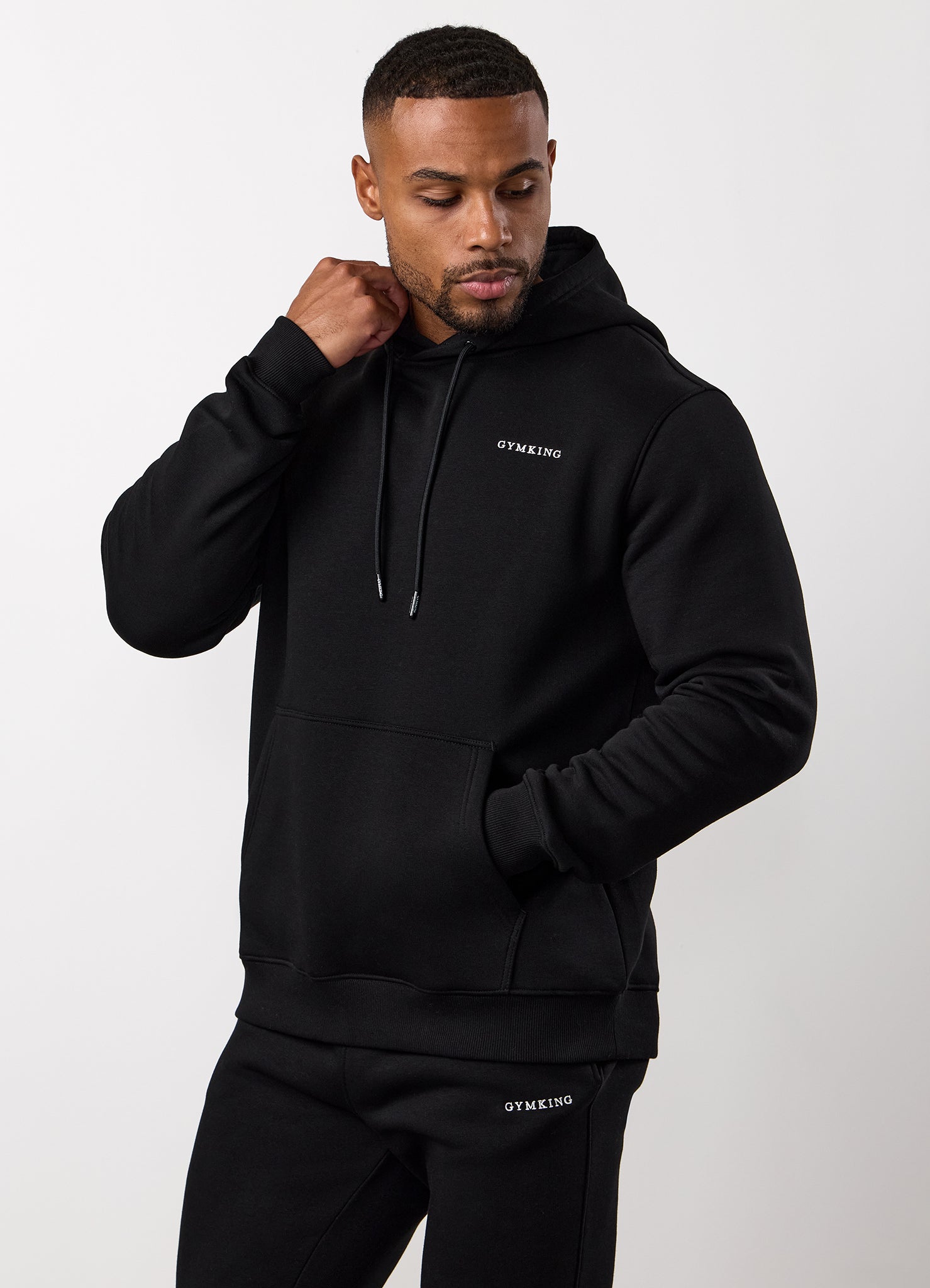 Gym King Fundamental Linear Hoodie - Black