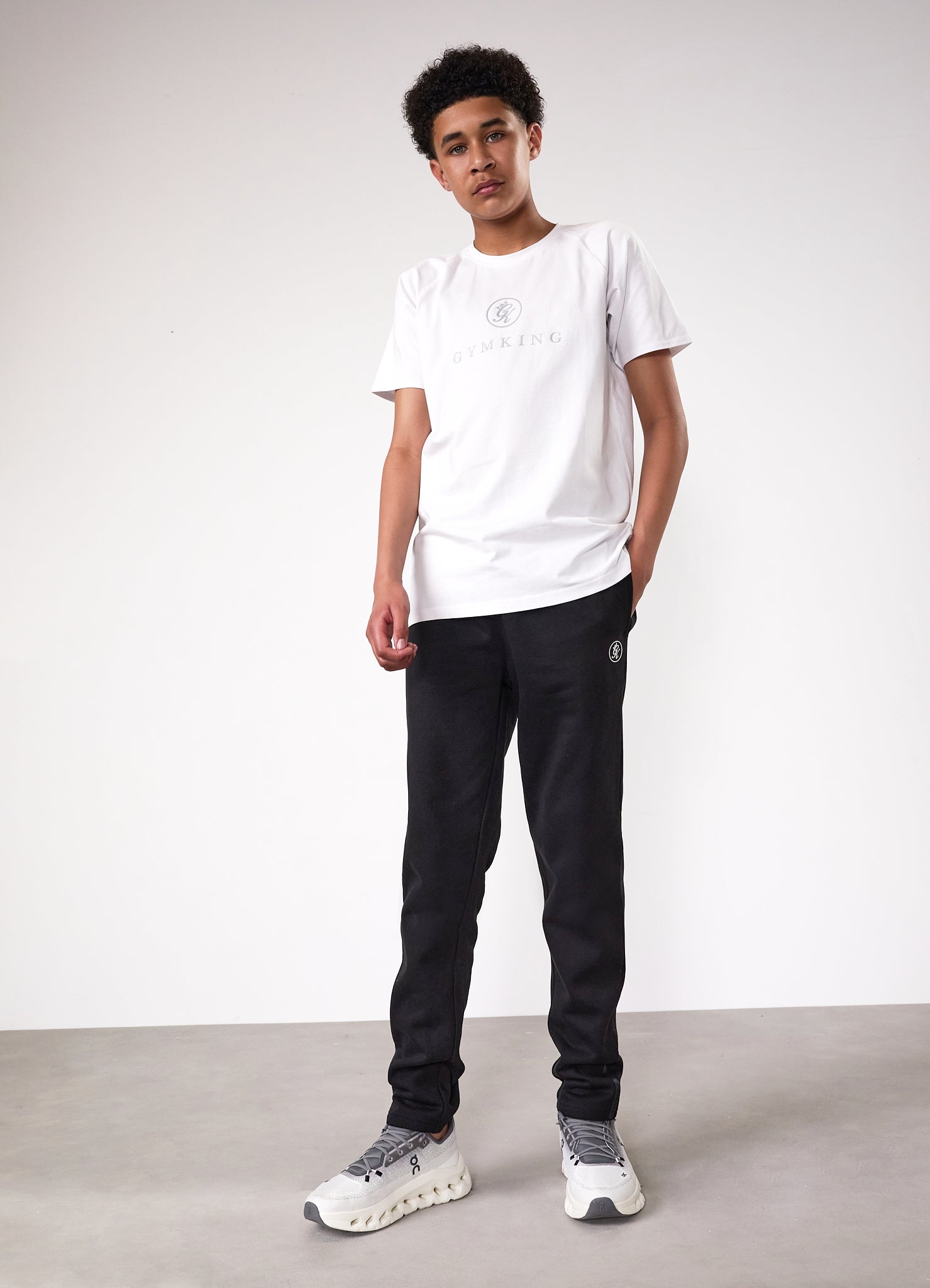 Gym King Kids Pro Tee - White