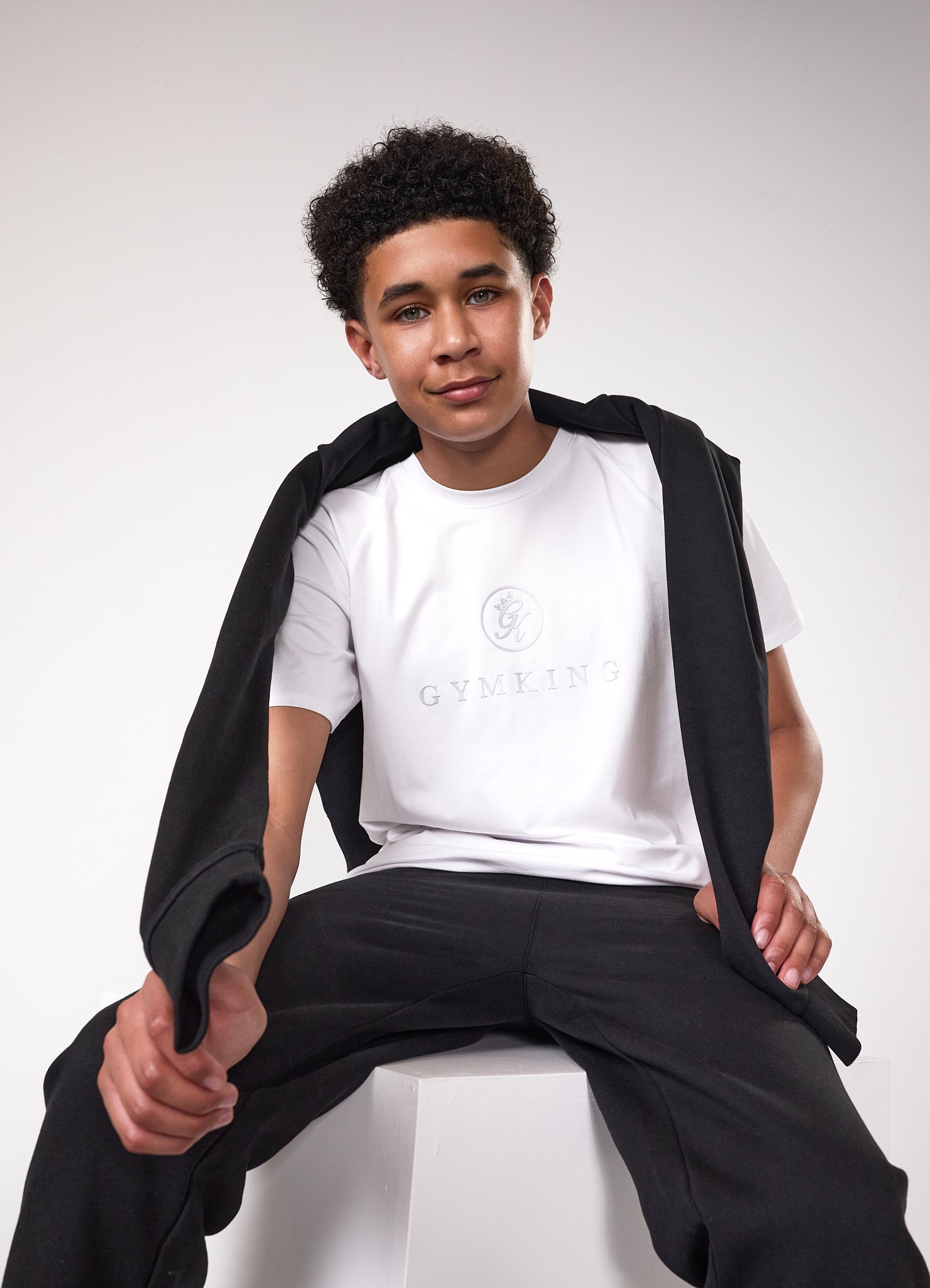 Gym King Kids Pro Tee - White