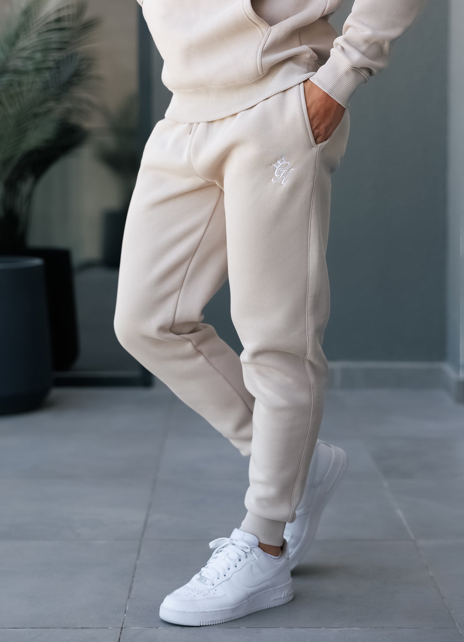 Gym King Fundamental Fleece Jogger - Light Stone