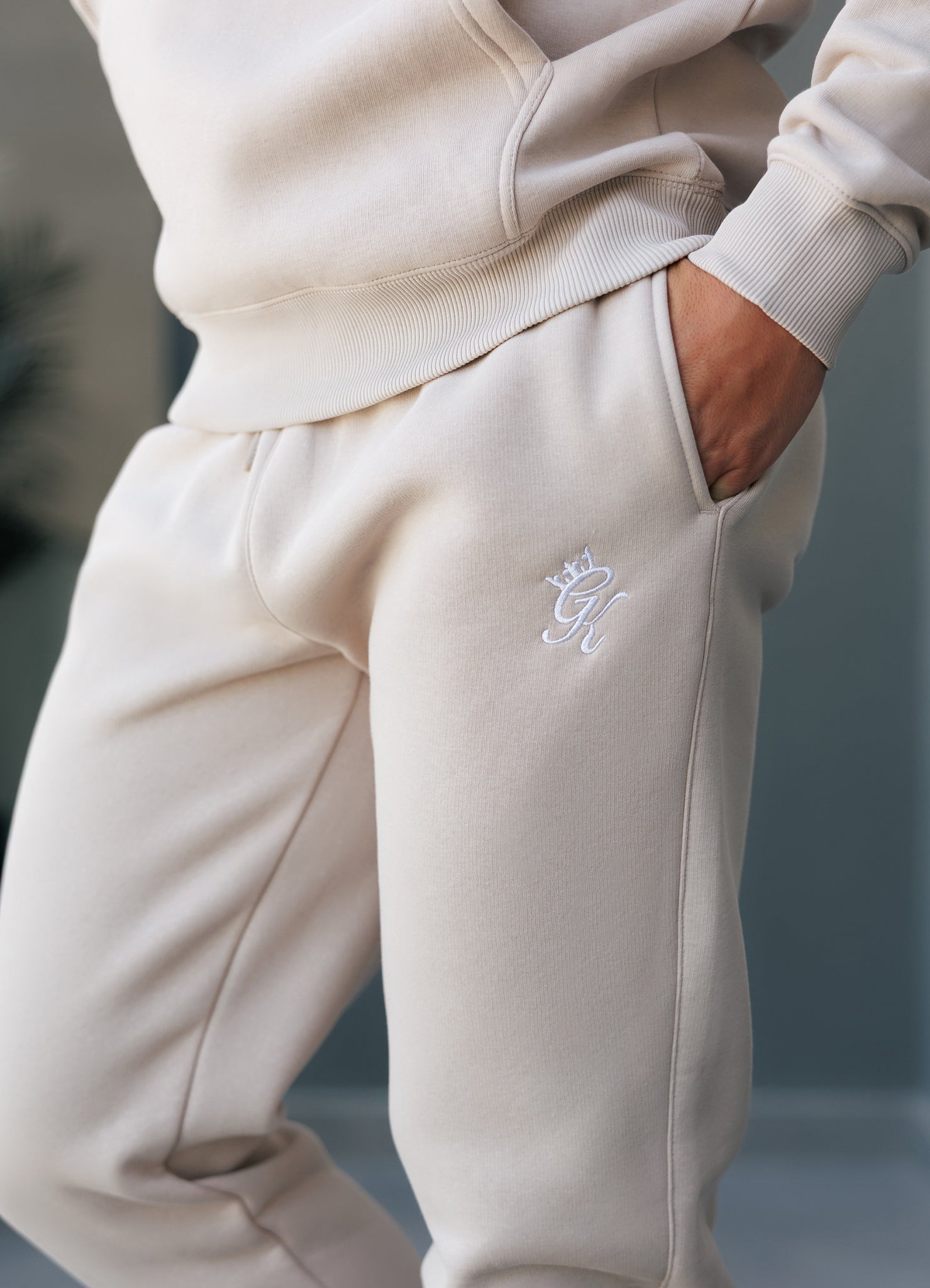 Gym King Fundamental Fleece Jogger - Light Stone