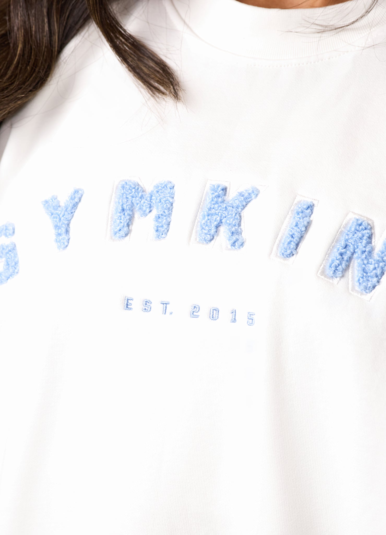Gym King Shadow Oversized Crew - Cream