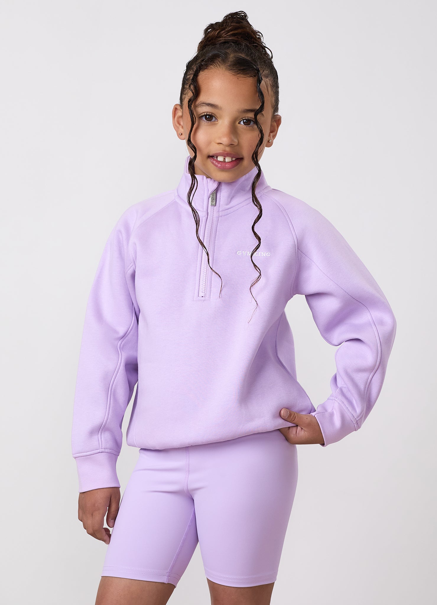 Gym King Younger Kids 365 Raglan Sleeve Funnel - Hyacinth