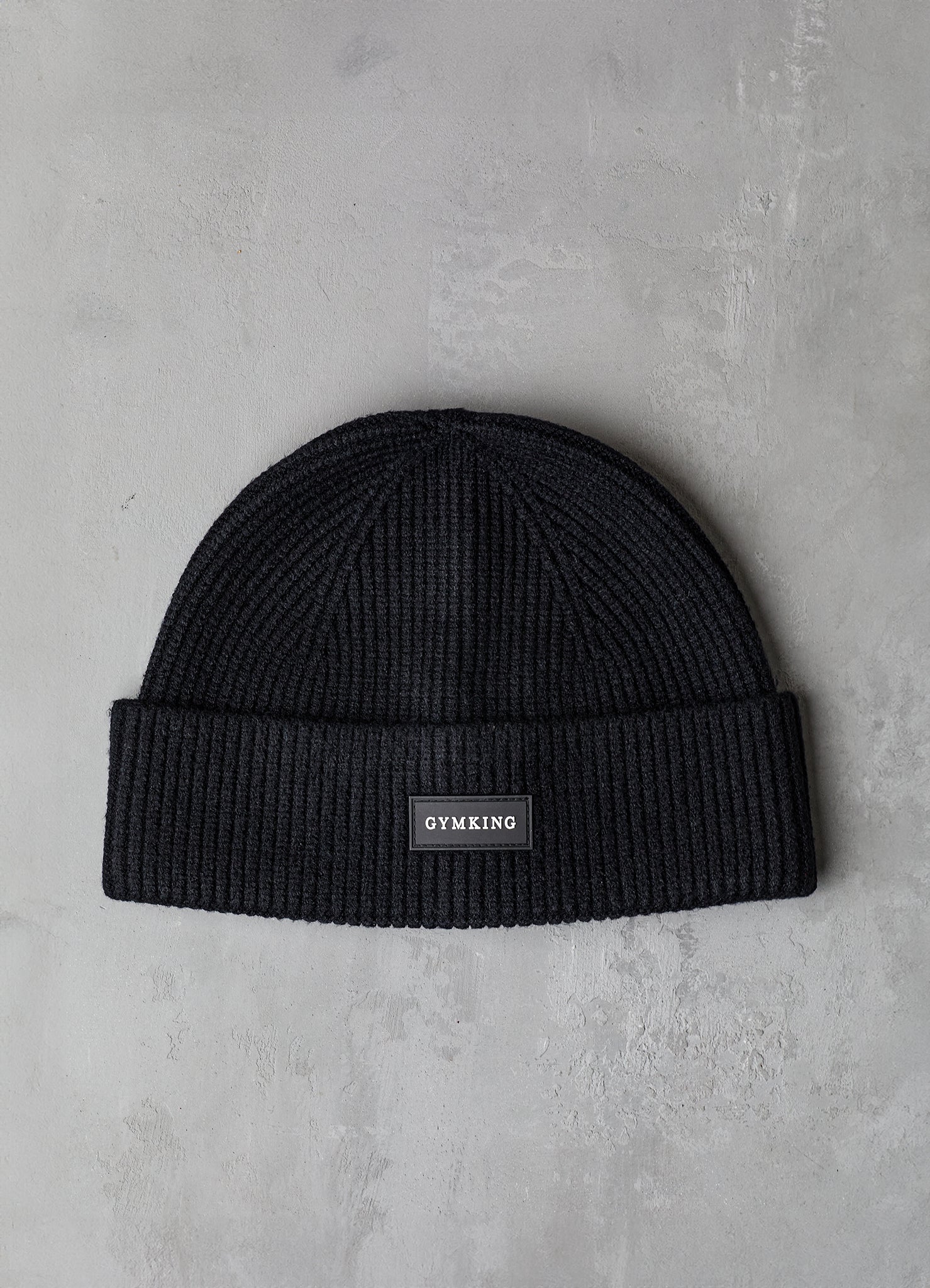 Gym King Rib Knit Beanie Black GYM KING