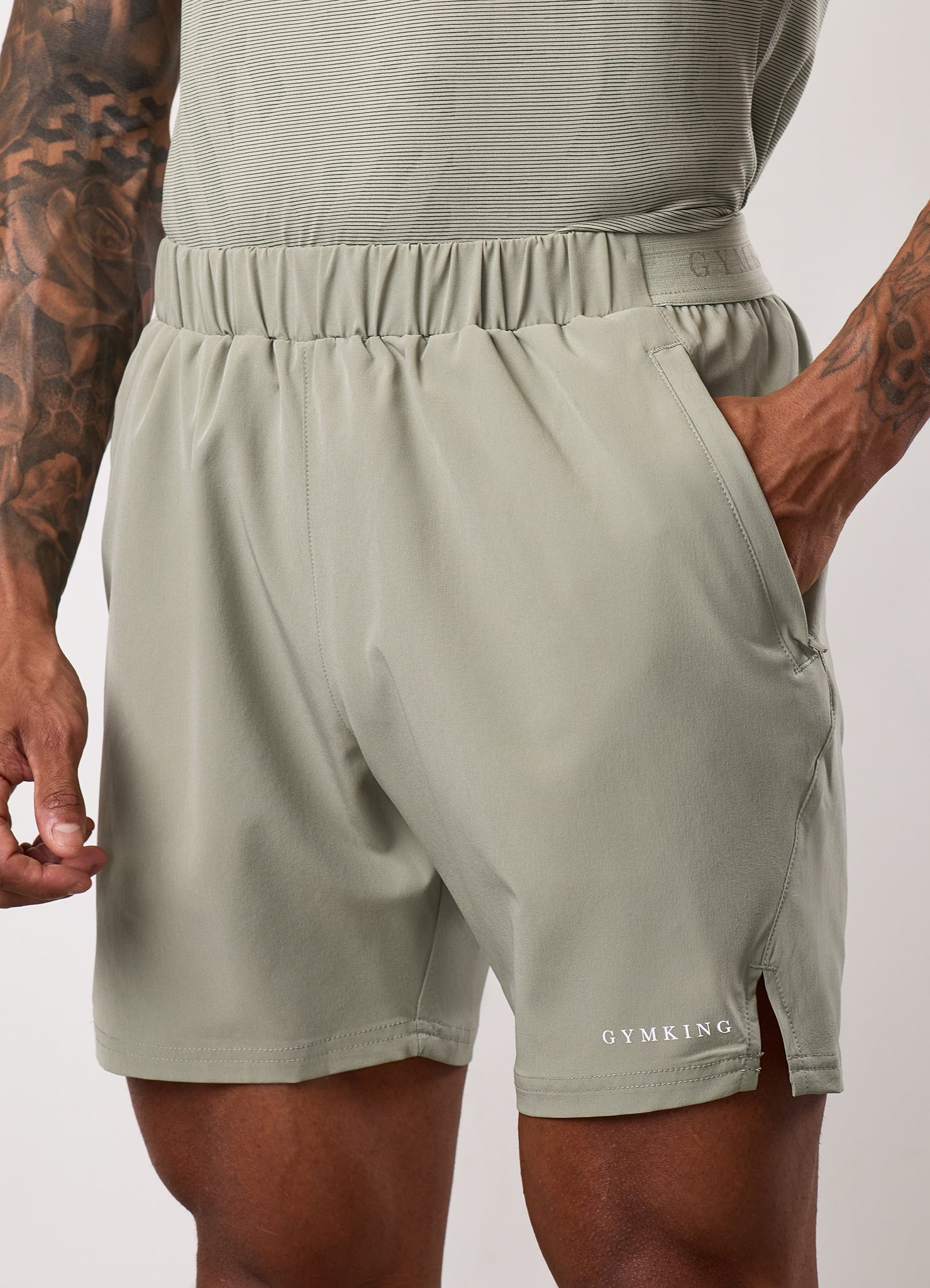 Gym King Limitless Woven Short - Soft Khaki