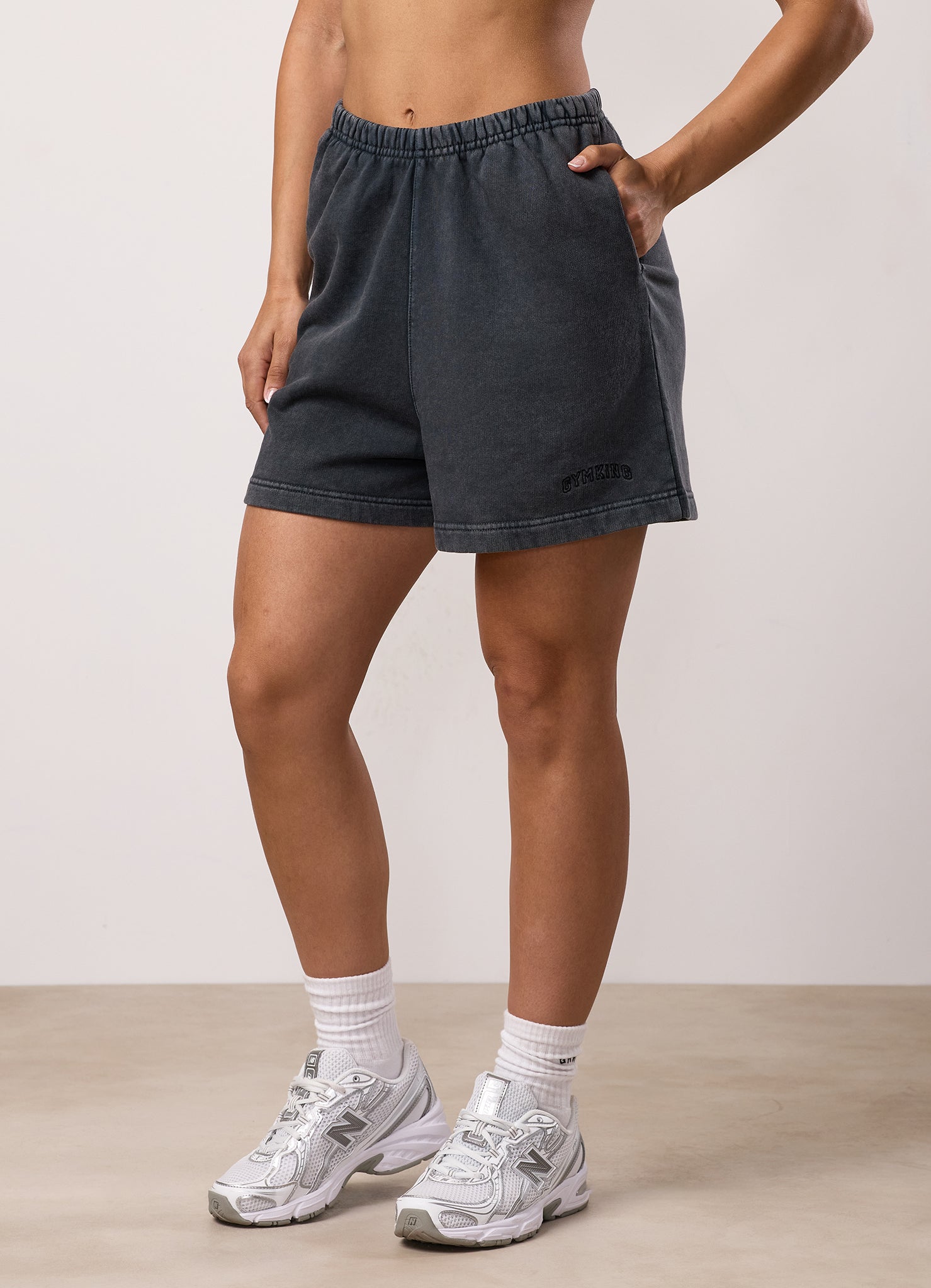 Gym King Limitless Relaxed Fit Short - Washed Black