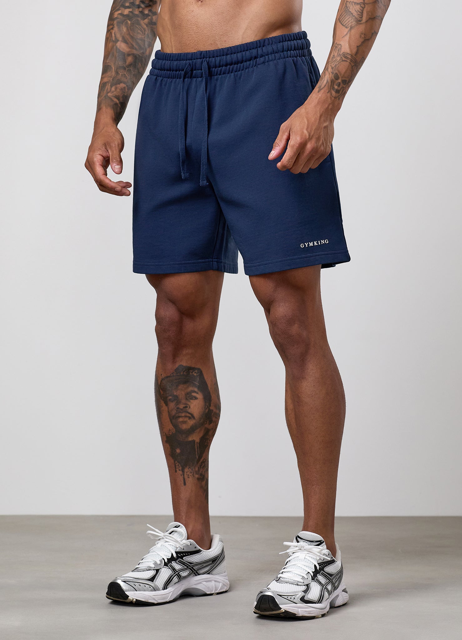 Gym King Limitless Washed Short - Rich Blue
