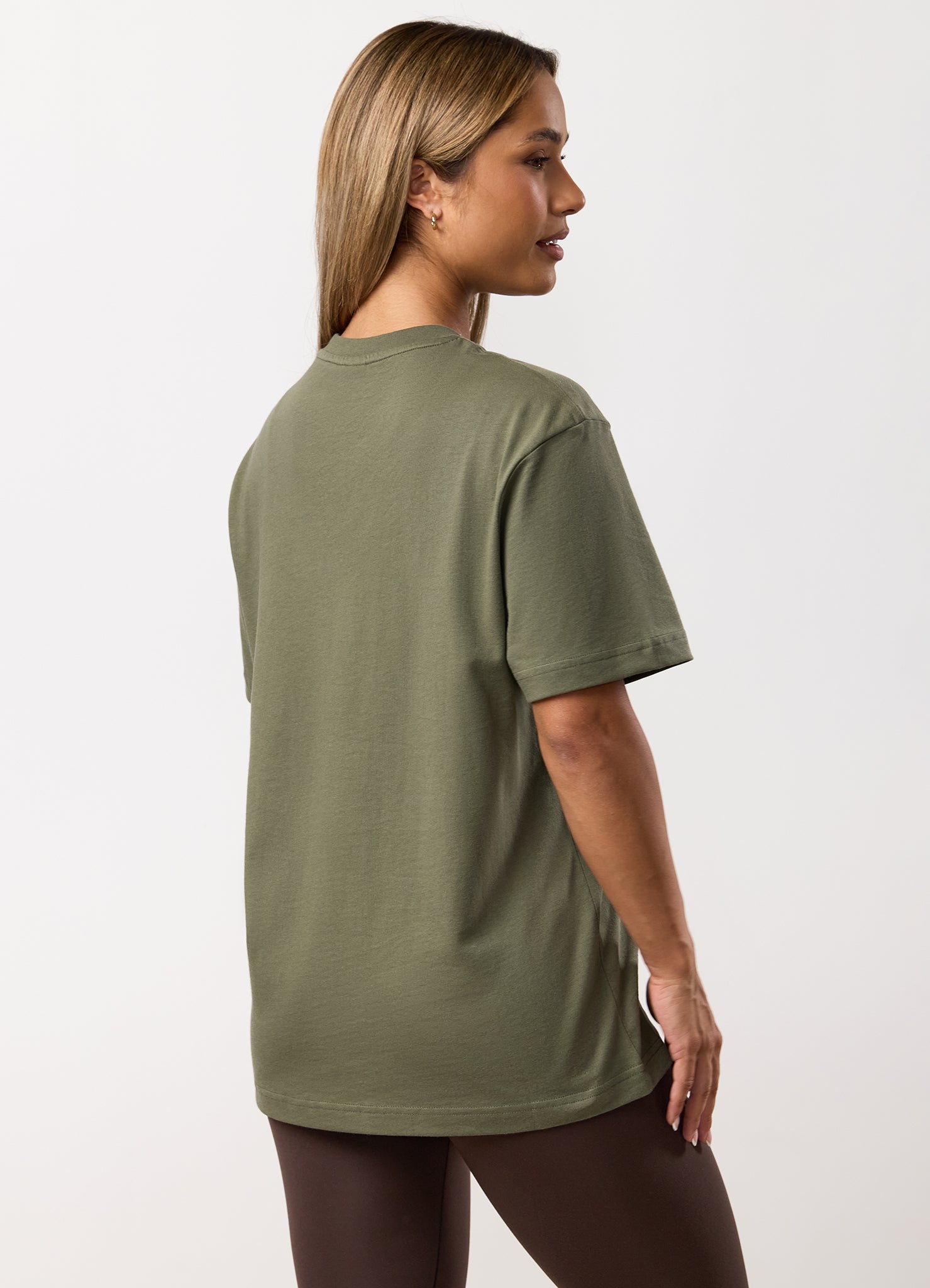 Gym King Powered By Belief BF Tee - Warm Khaki