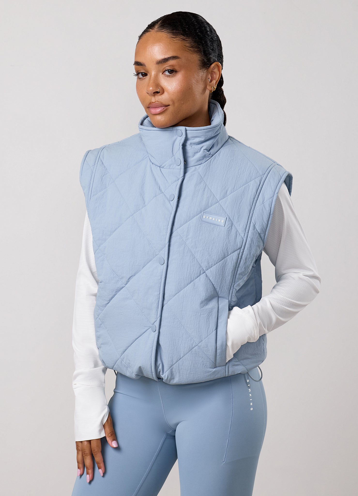 Gym King Precision Gilet - Chalk Blue
