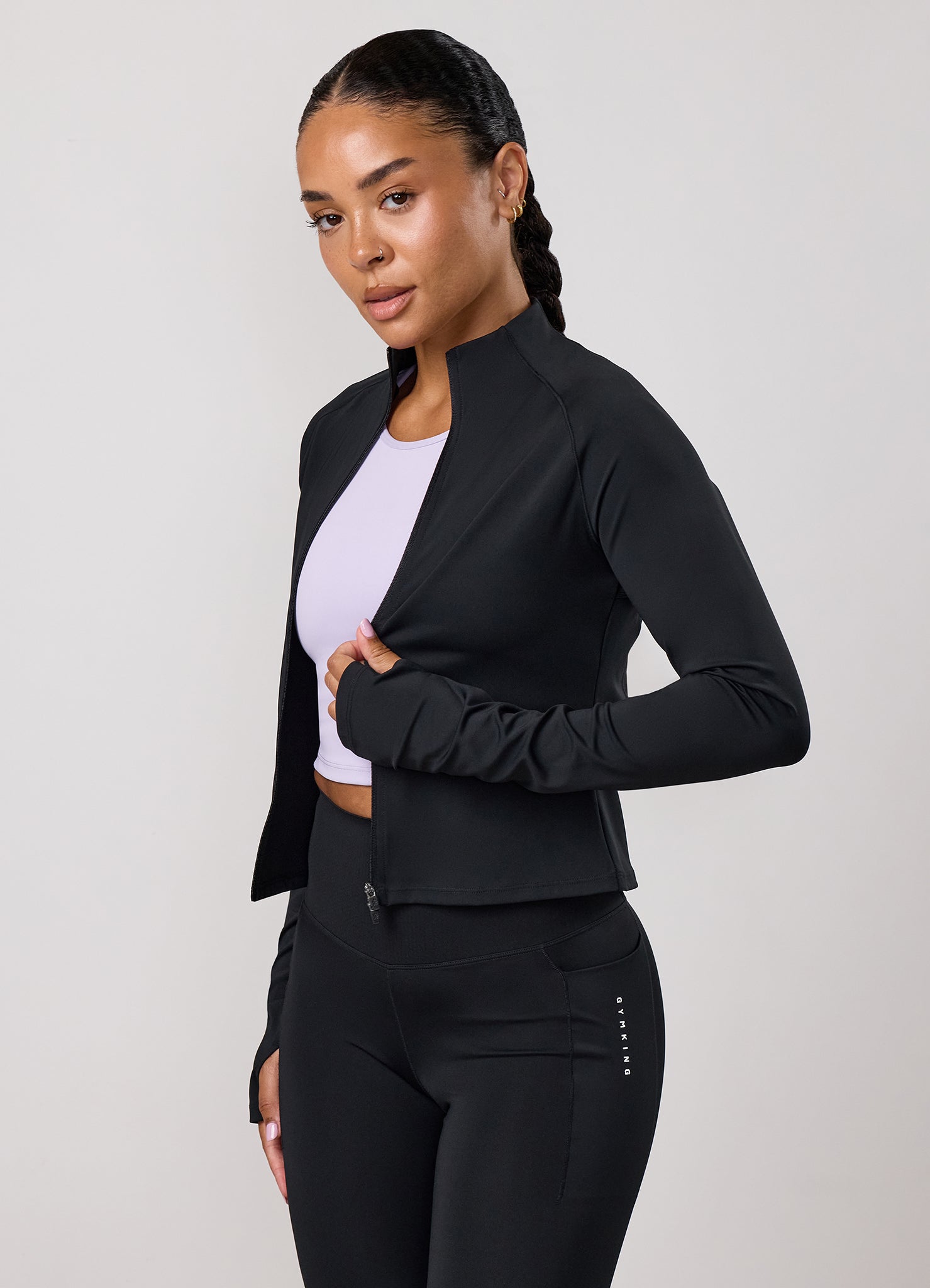 Gym King Precision Full Zip Funnel - Black