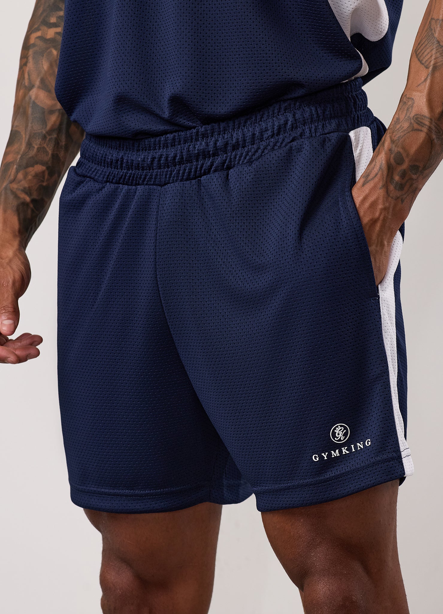 Gym King Pro Classic Mesh Short - GK Navy