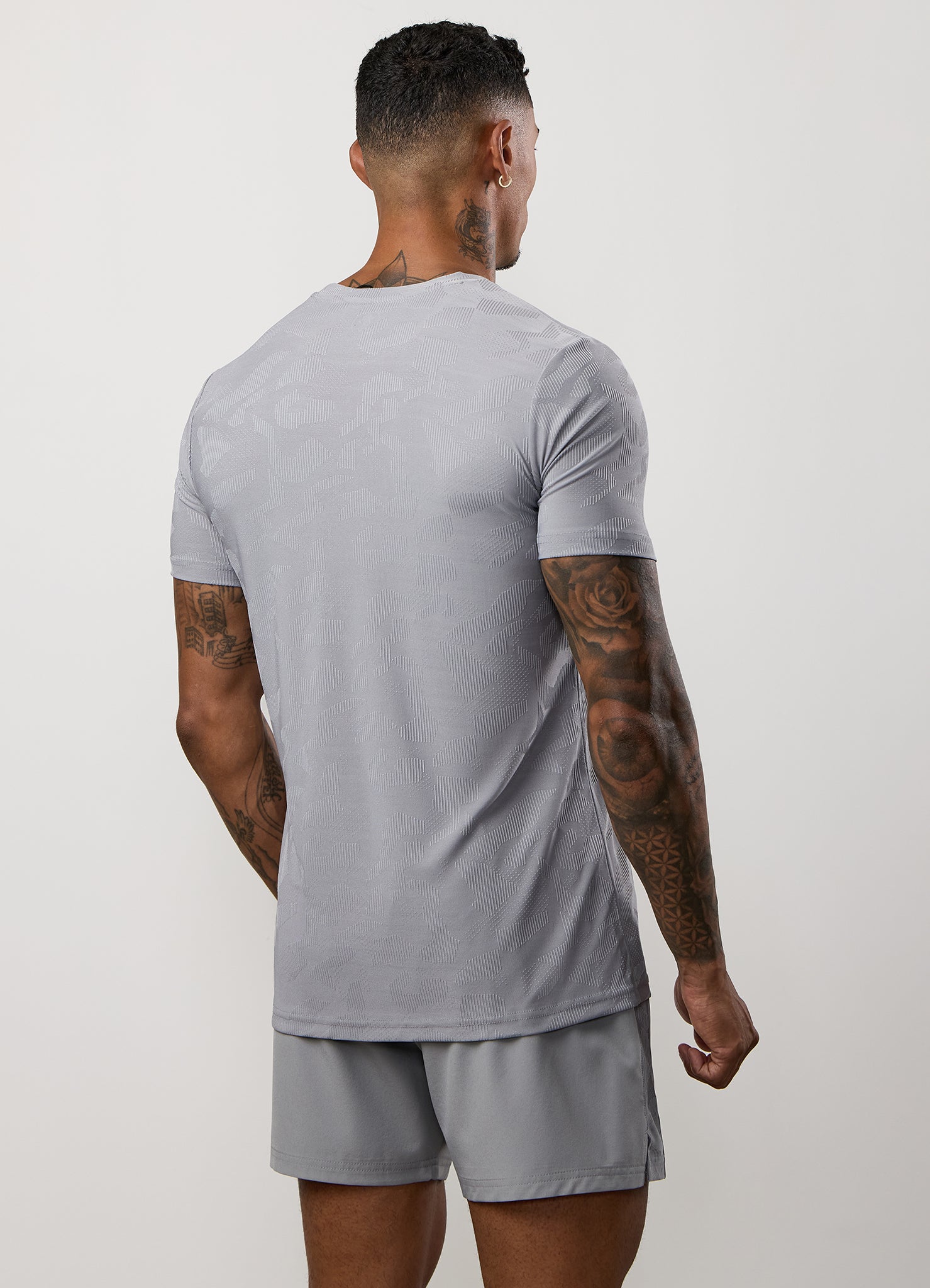 Gym King Progress Texture Tee - Urban Grey