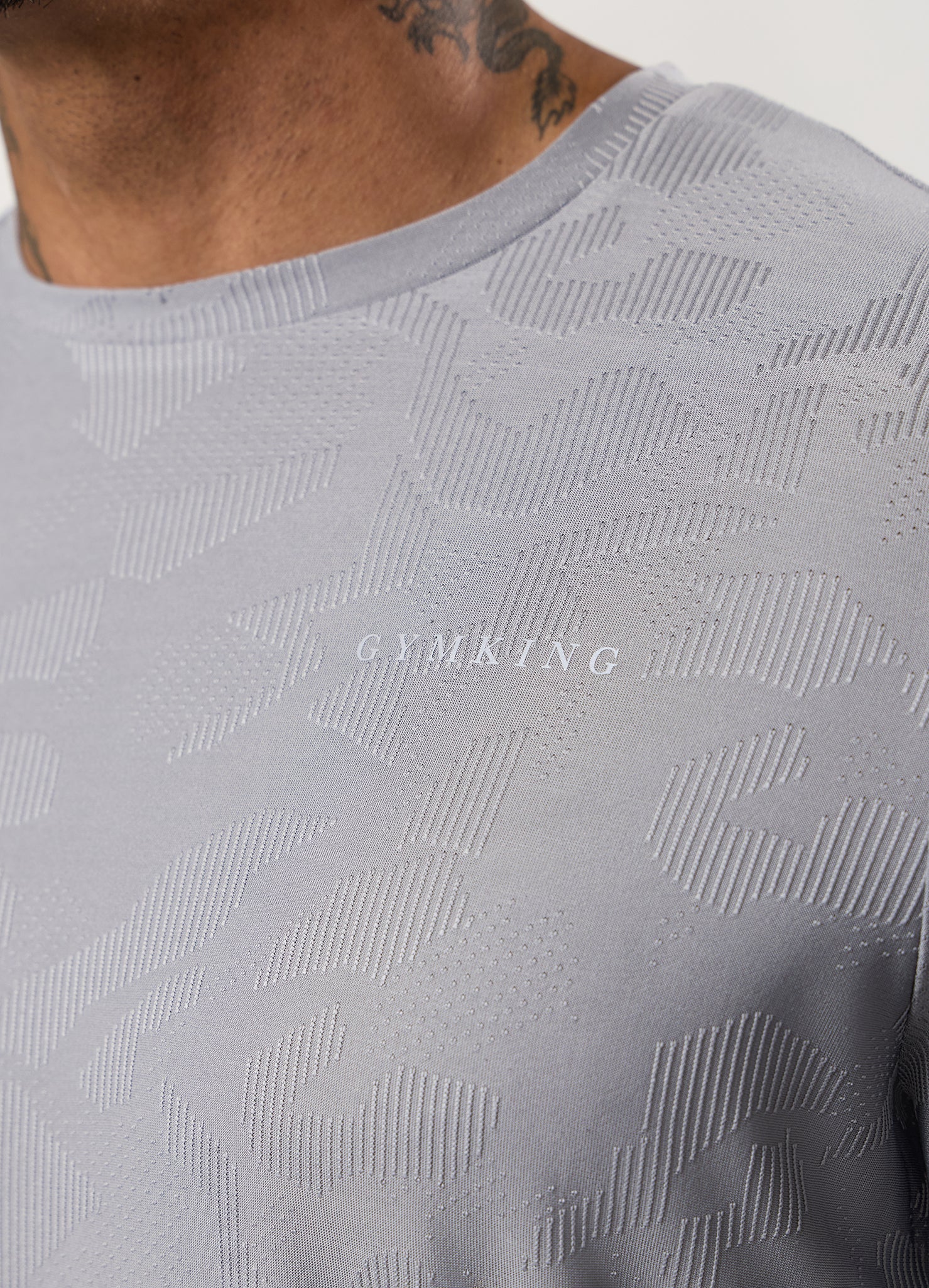 Gym King Progress Texture Tee - Urban Grey