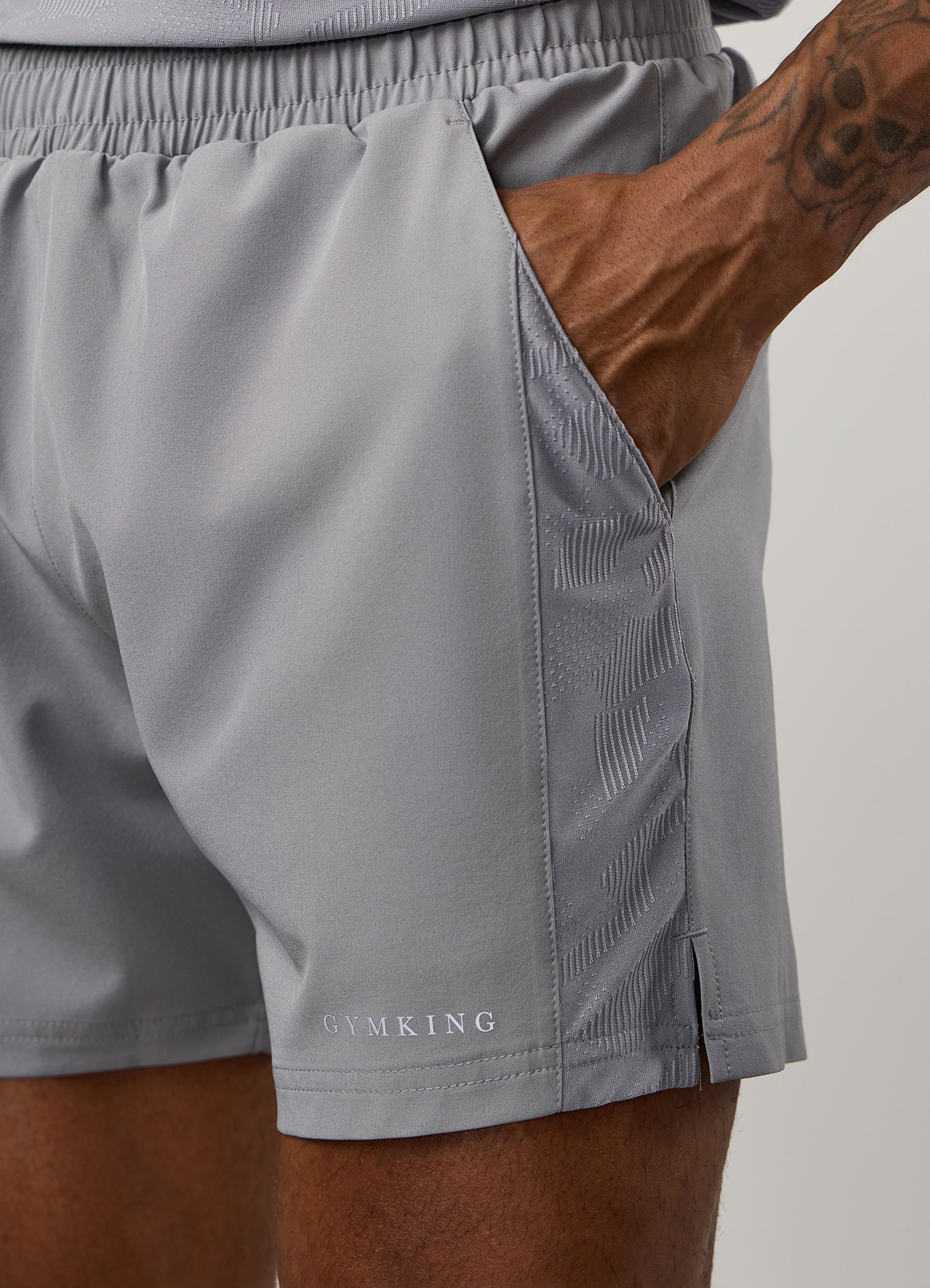 Gym King Progress Panel Short - Urban Grey