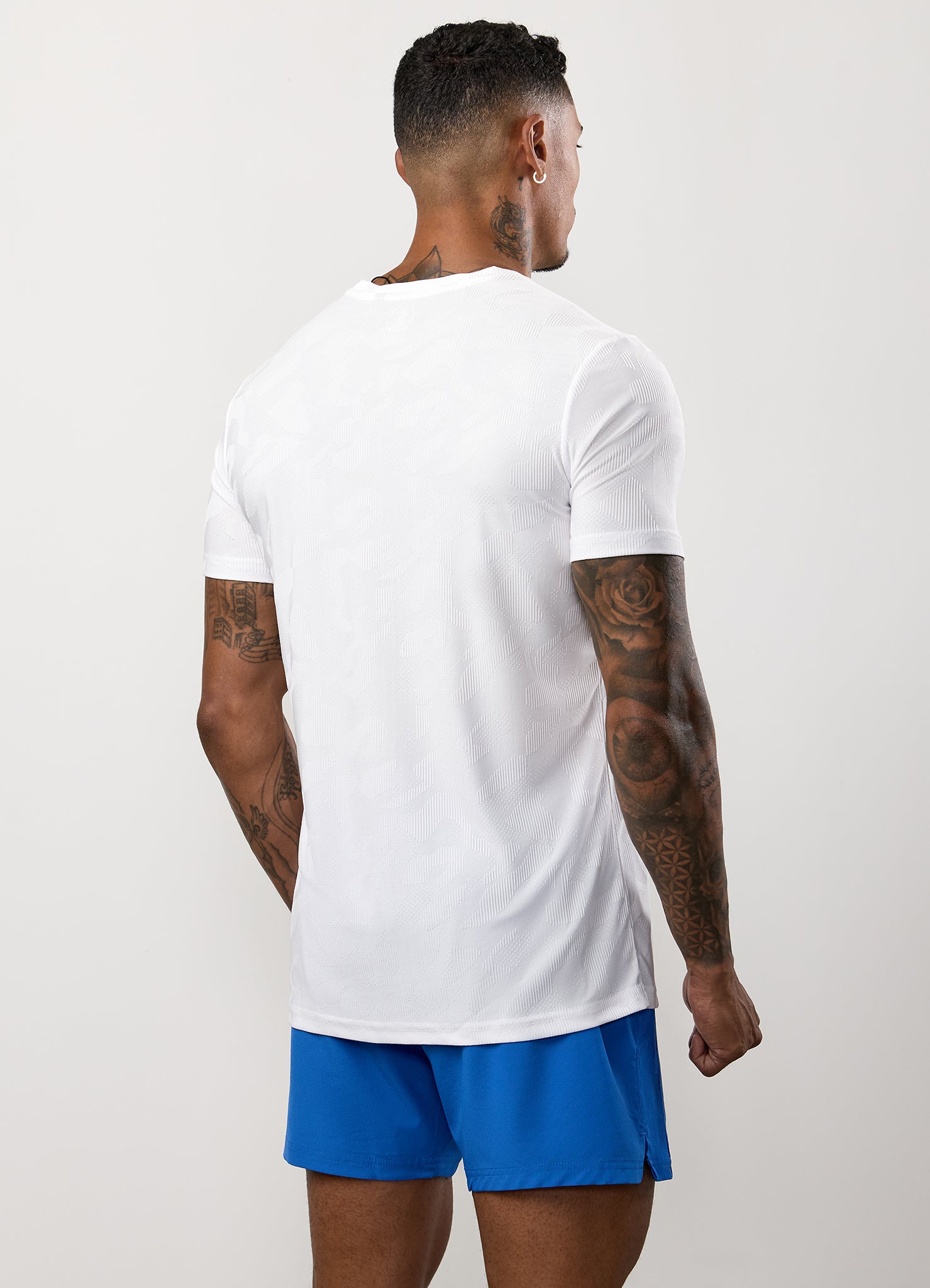 Gym King Progress Texture Tee - White