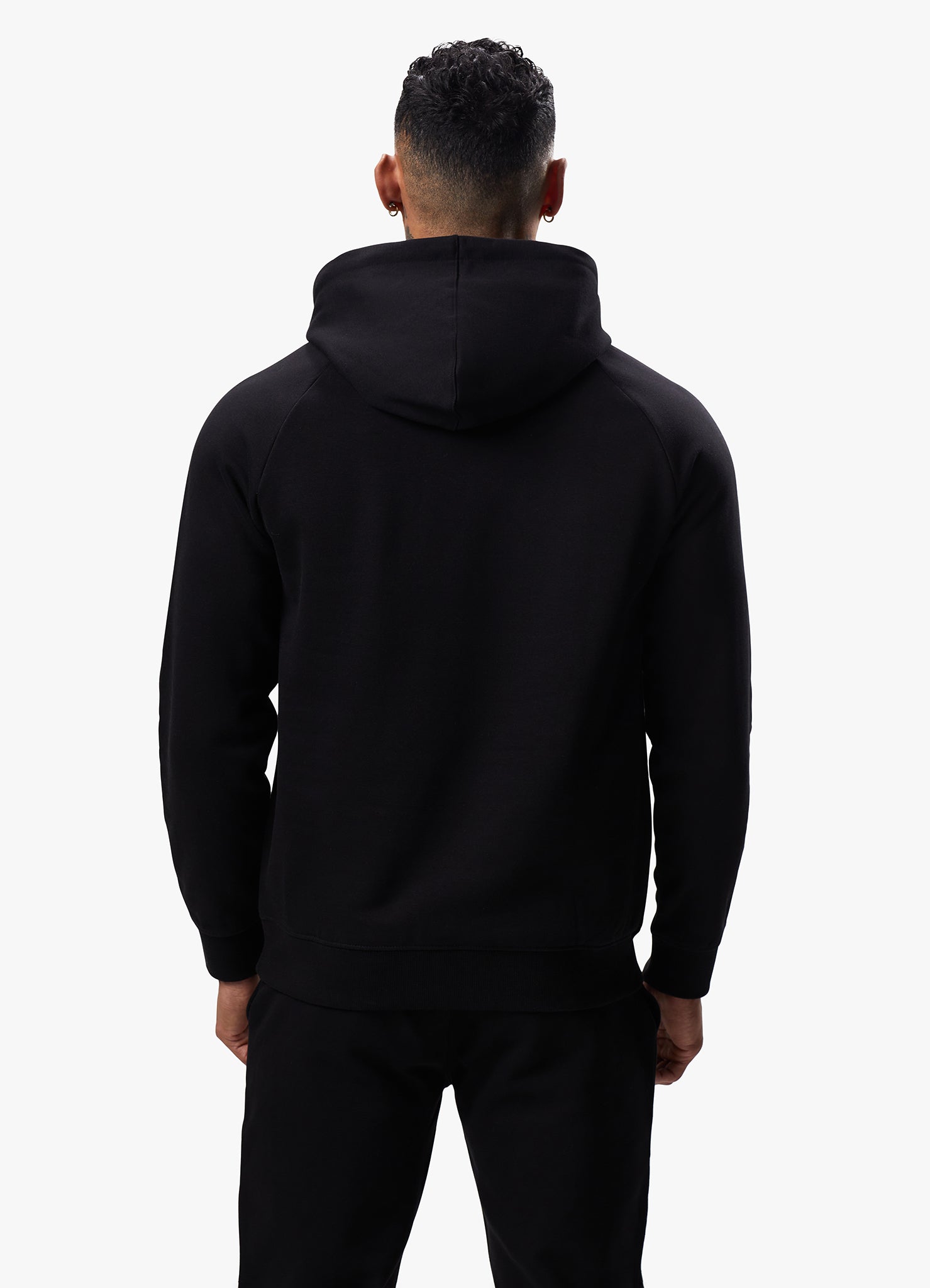 Gym King Pro Logo Fleece Hood - Black