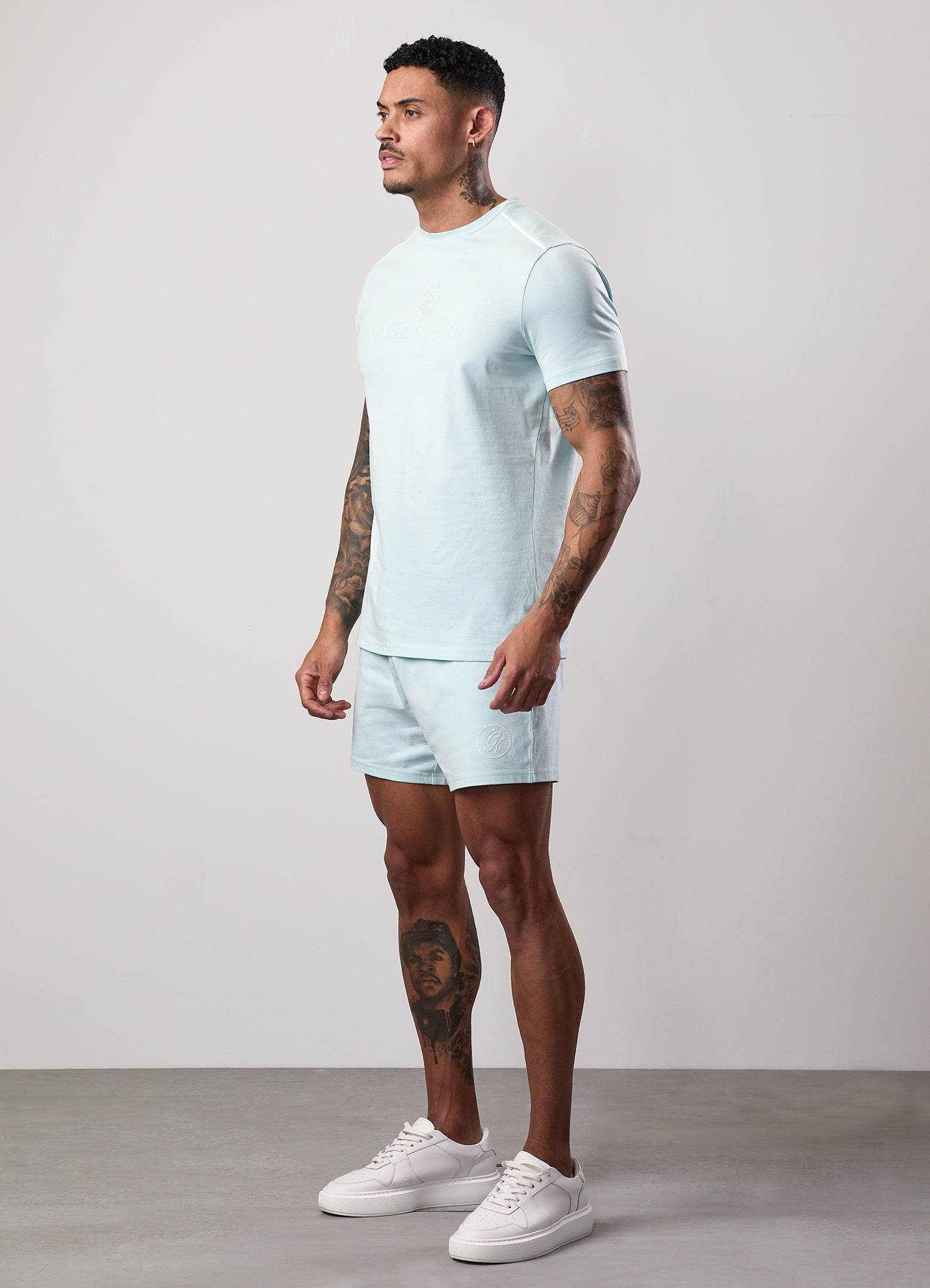 Gym King Pro Logo V2 Jersey Tee - Iced Mint