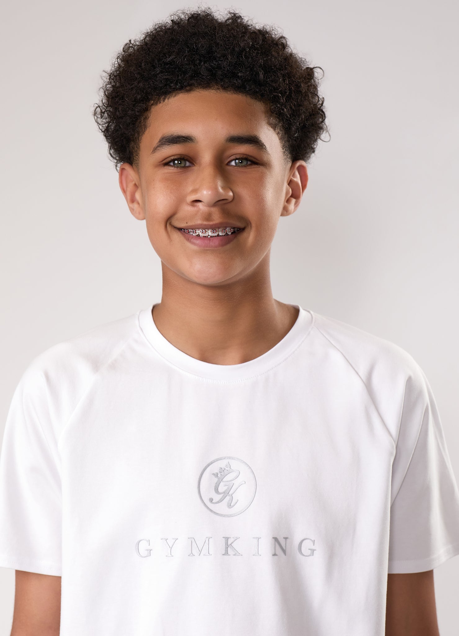 Gym King Kids Pro Tee - White