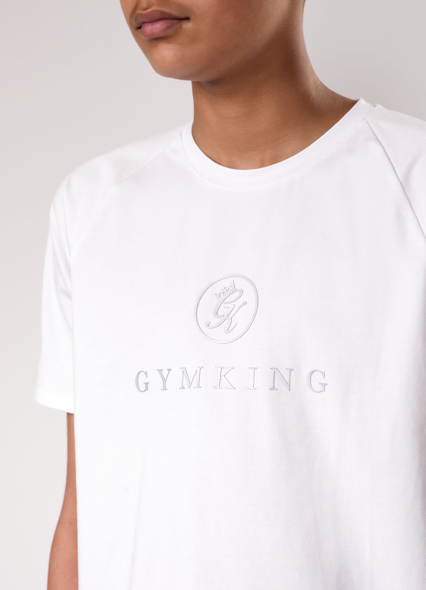 Gym King Kids Pro Tee - White
