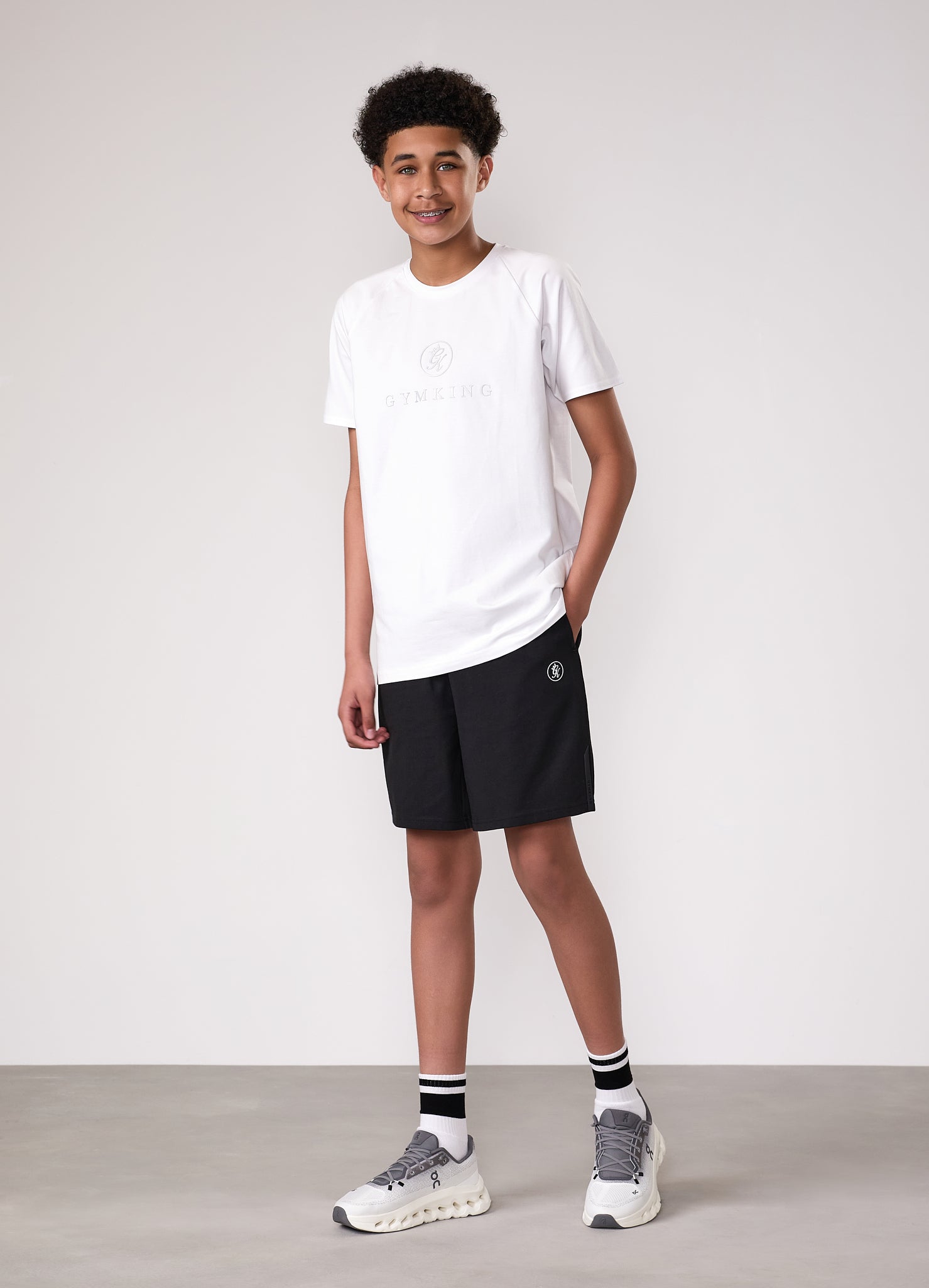Gym King Kids Pro Tee - White